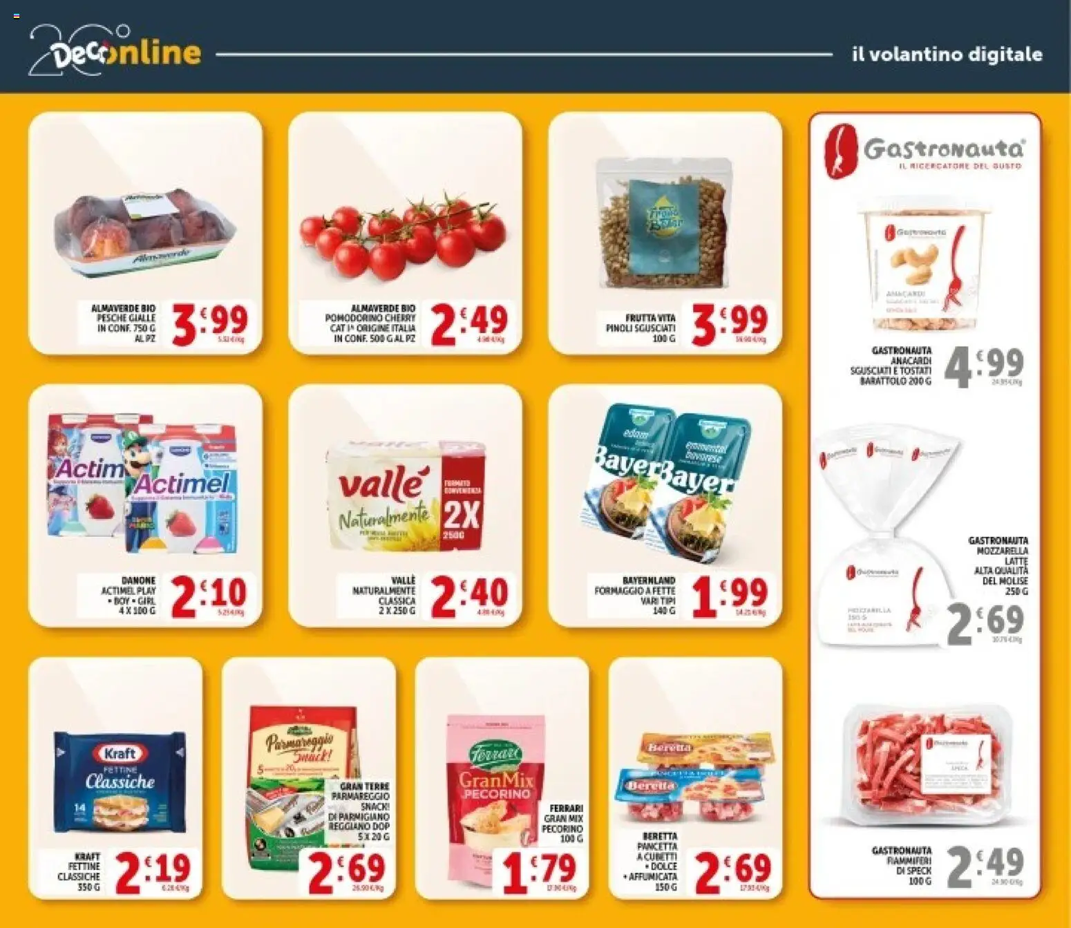 Volantino Decò del 08.06.2026 | Pagina: 23 | Prodotti: Latte, Anacardi, Parmigiano, Pecorino