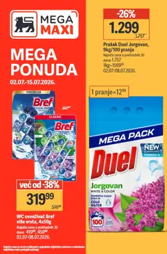 Mega Maxi katalog - pregled Mega Maxi kataloga - važi od 02.07.2026