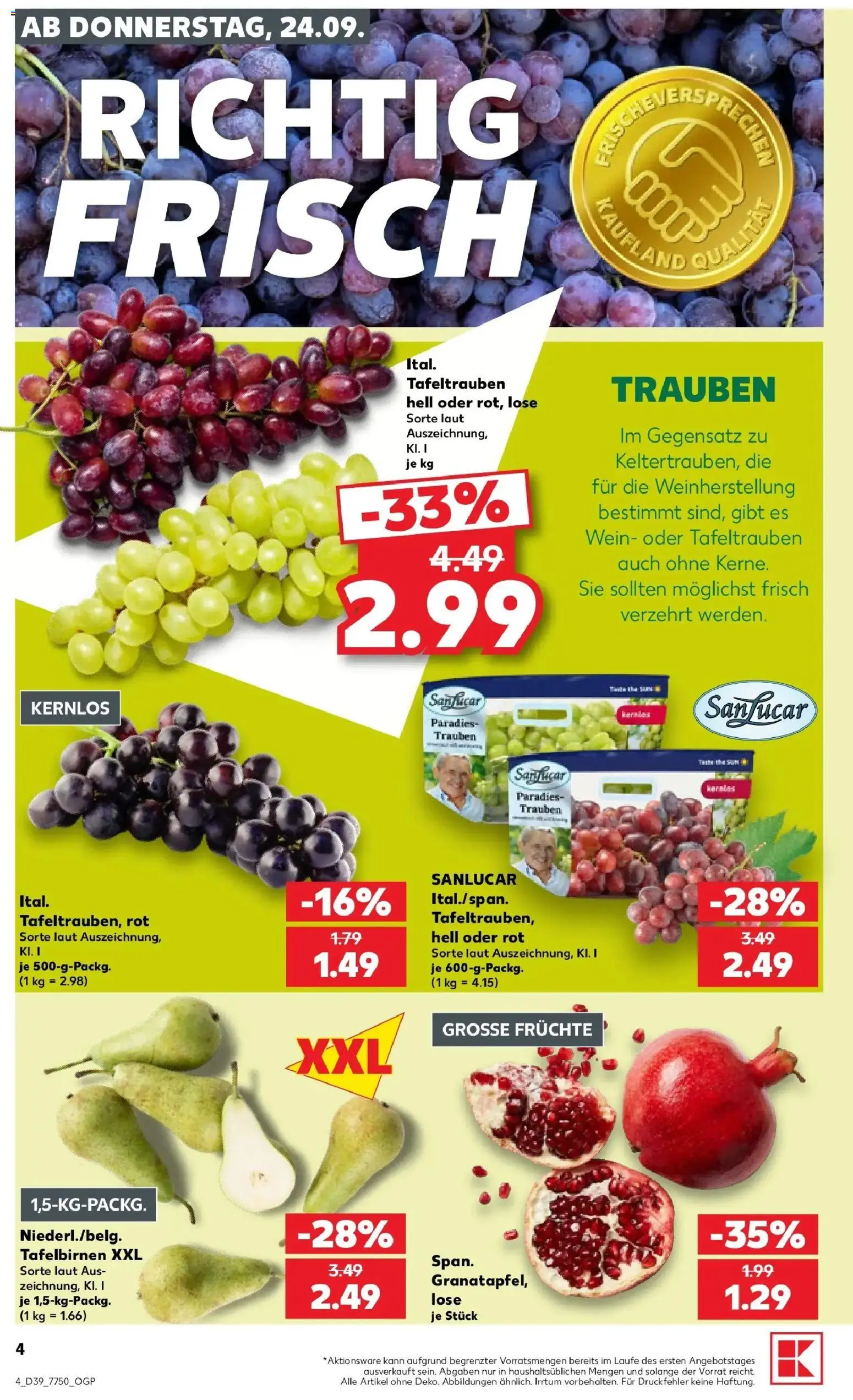 Prospekt Kaufland ab 21.09.2026 » Angebote Online zum Blättern | Seite: 16