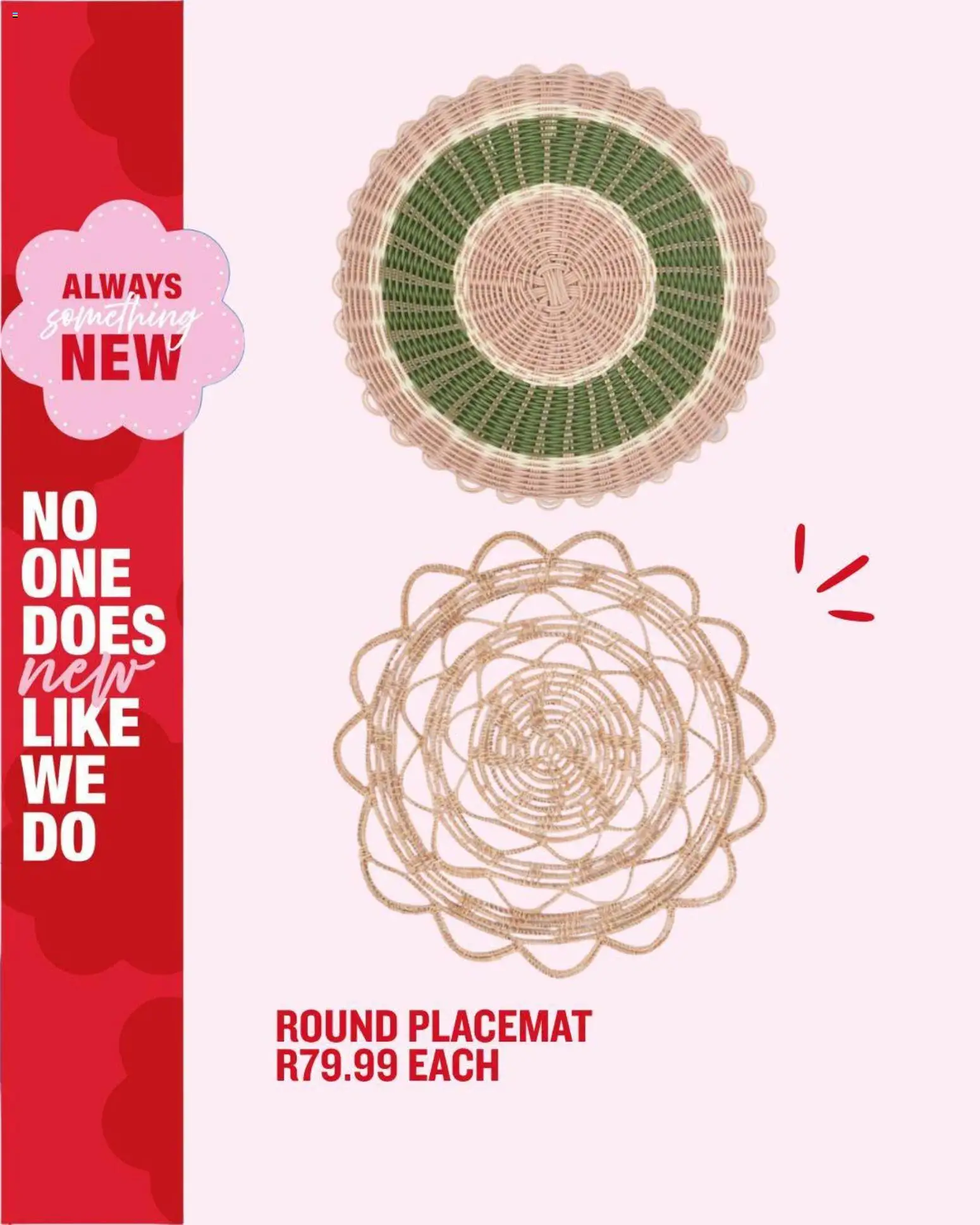 New MRP Home catalogue – valid from 15/09/2026 | Page: 5 | Products: Placemat