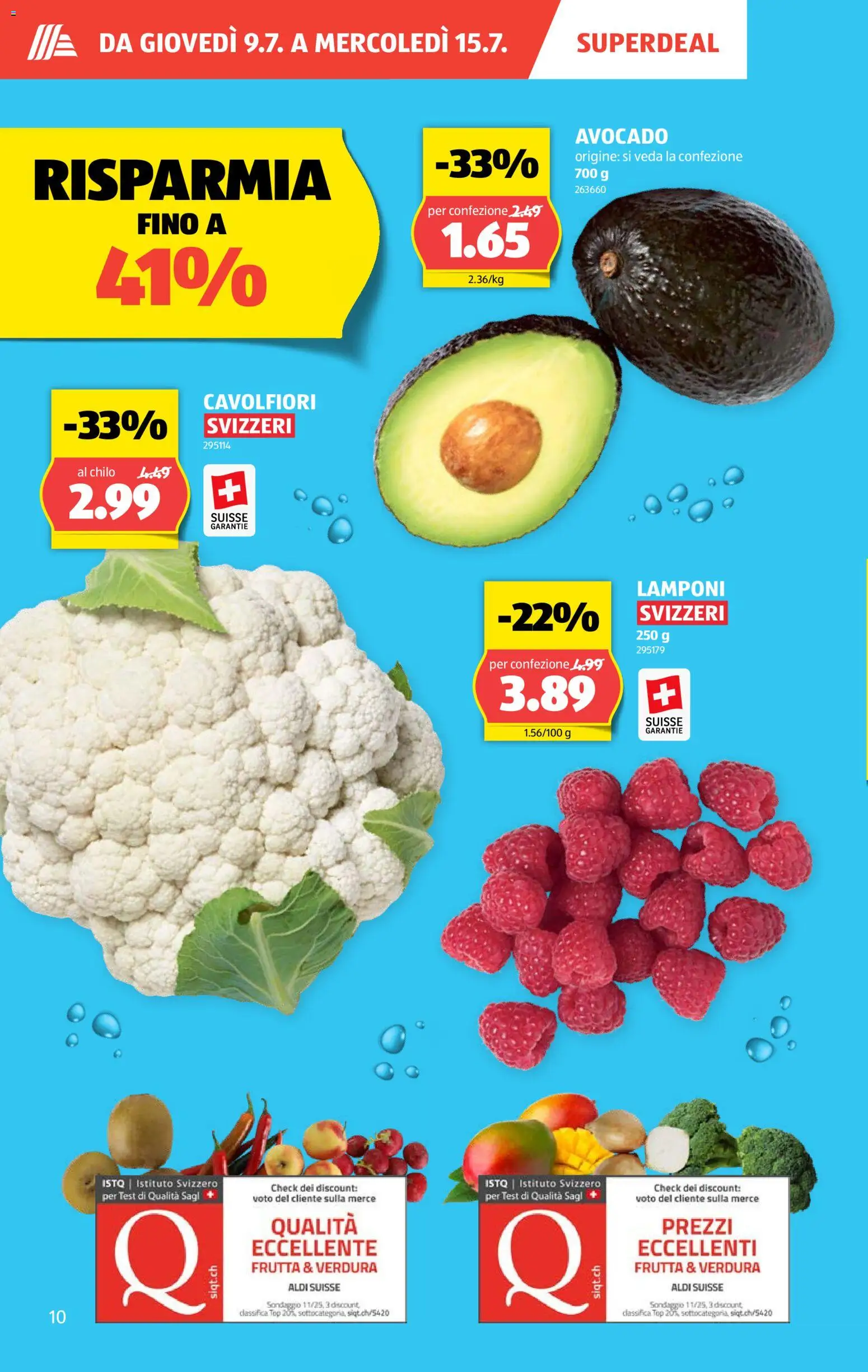 Aldi aktionen IT – gültig ab 09.07.2026 | Seite: 10 | Produkte: Avocado, Top