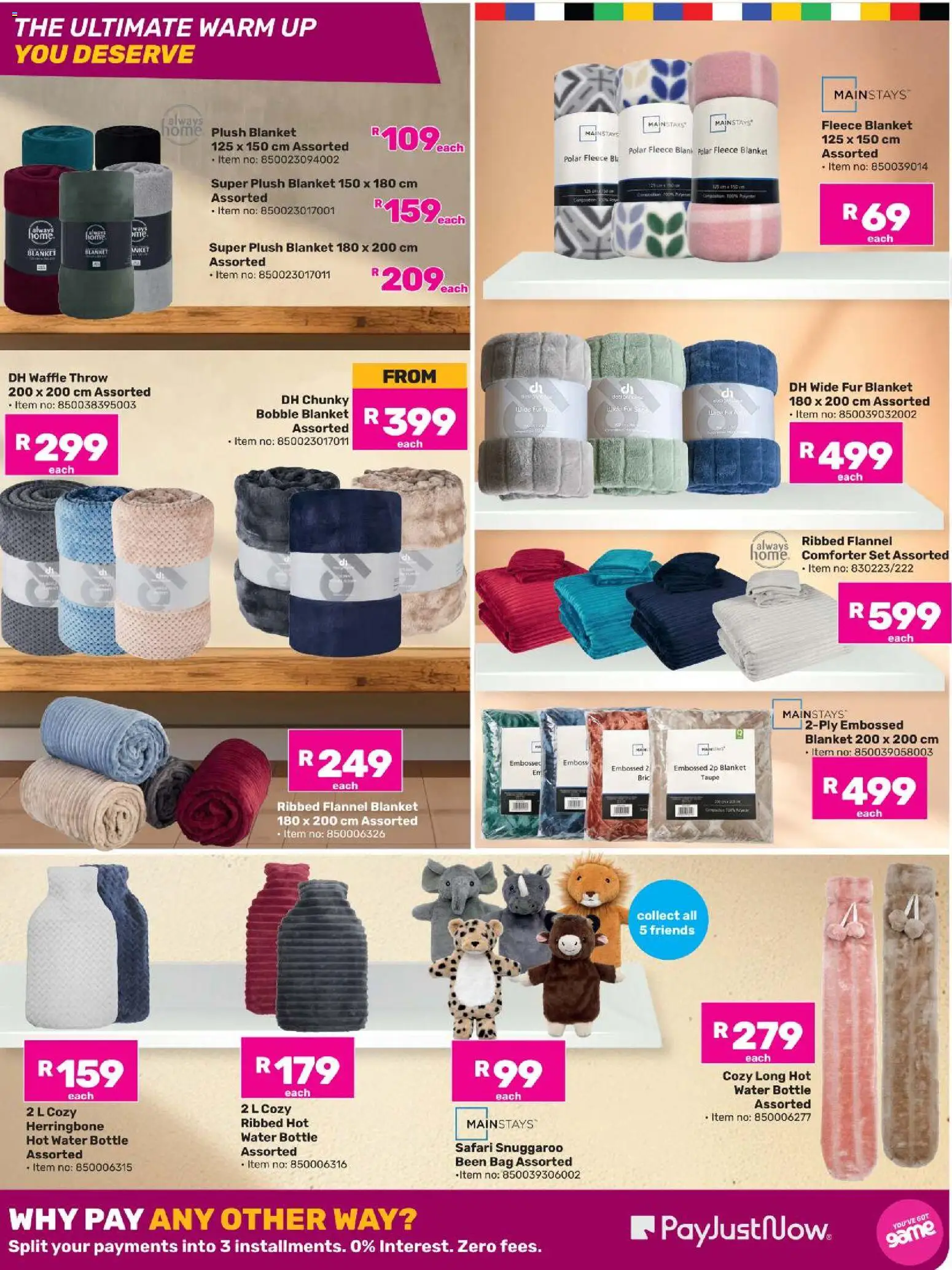 New Game catalogue – valid from 25.05.2026 | Page: 11 | Products: Bag, Blanket, Water