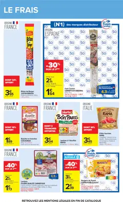 Carrefour - Prévisualisation de Nuggets de Poulet, 400 g. valide à partir de 11/08/2026 | Page: 26 | Produits: Nuggets de poulet, Jambon Cru, Raviolis, Viande