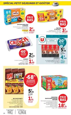 Super U - Prévisualisation de Super U - Les prix bas de la semaine valide à partir de 18/08/2026 | Page: 14 | Produits: Abricot, Brugnon, Pâte, Chocolat au lait