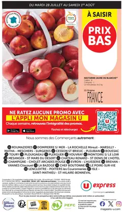 U Express - Prévisualisation de U Express catalogue valide à partir de 28/07/2026 | Page: 14 | Produits: Nectarine, Plateau, Store