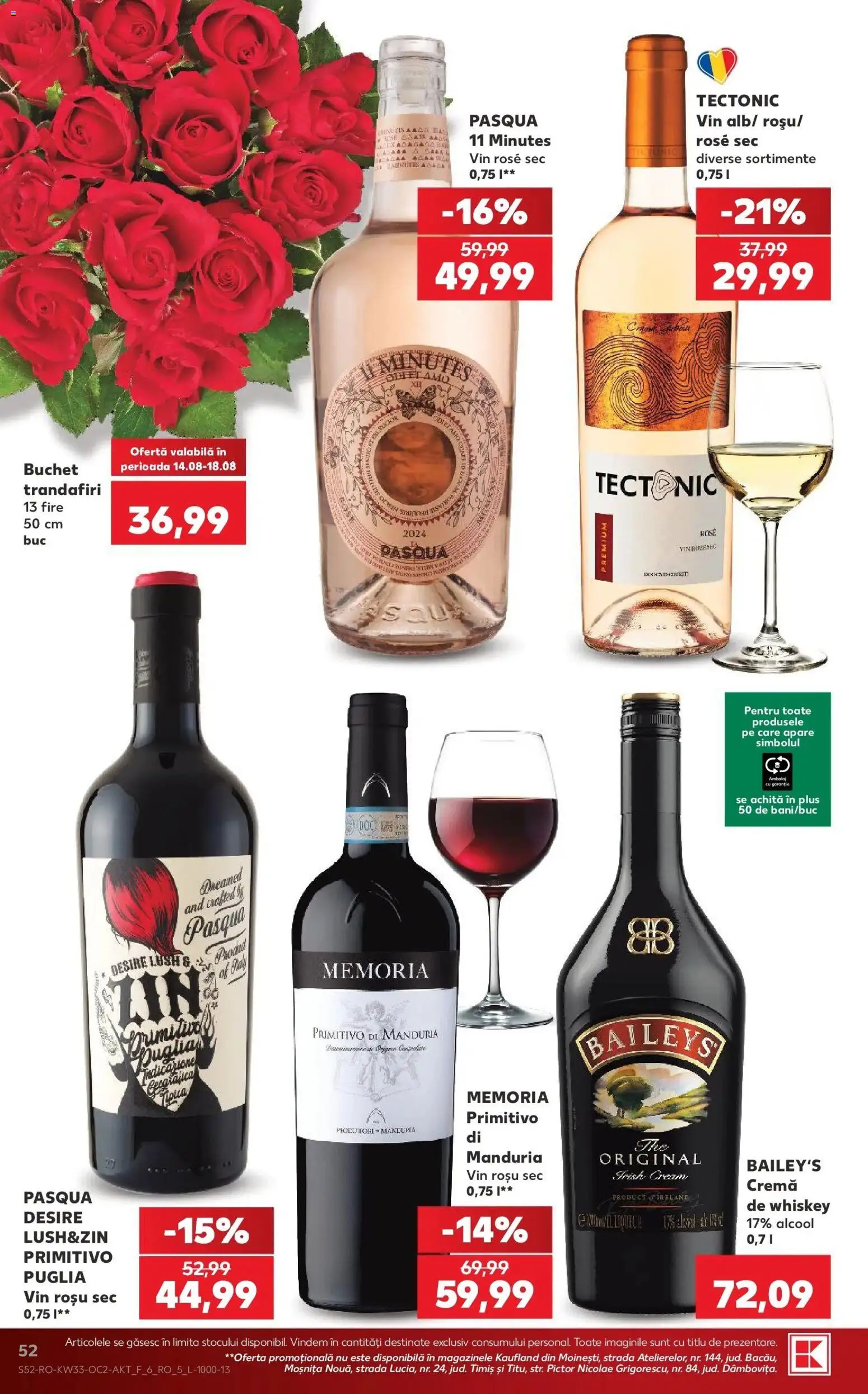 Kaufland Bârlad 12.08.2026 - Revista si Oferta | Pagină: 52 | Produse: Premium, Vin rose, Vin, Plus