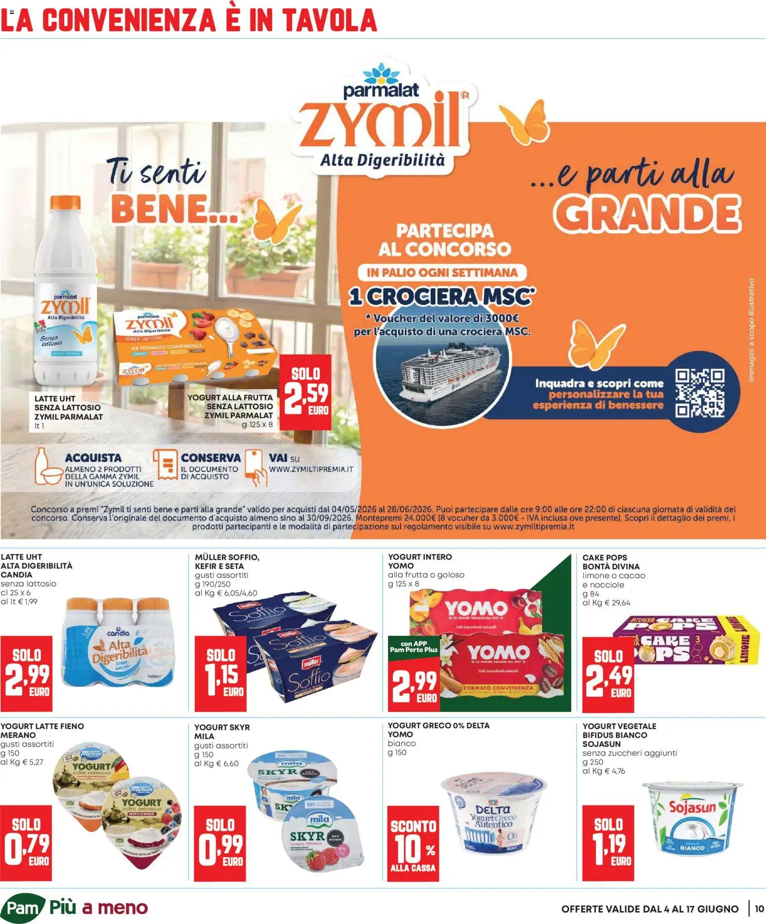 Volantino Panorama del 04.06.2026 | Pagina: 10 | Prodotti: Yogurt greco, Yogurt, Frutta, Cacao