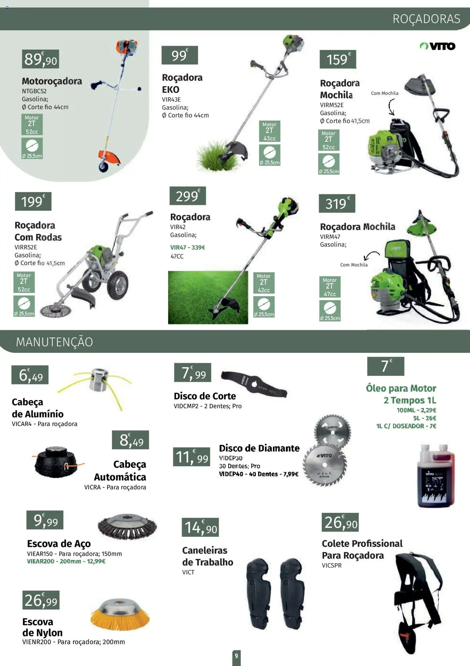E.Leclerc folheto Jardim Lordelo │ válido de 23.03.2026 | Página: 9 | Produtos: Mochila, Óleo, Colete