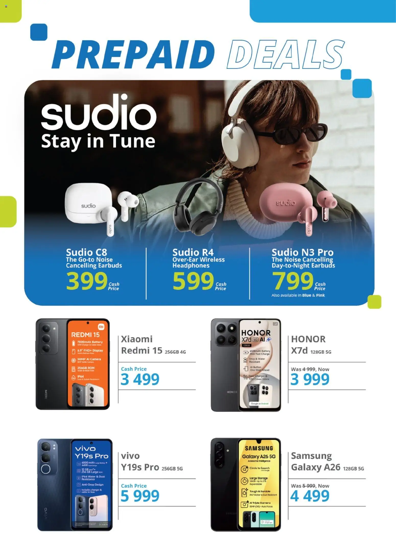 New Cellucity catalogue – valid from 09.06.2026 | Page: 2 | Products: Earbuds, Cable, Battery, Charger