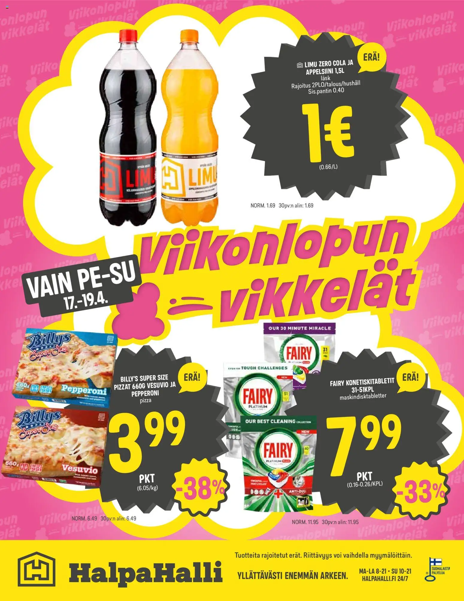 Halpa Halli tarjoukset – voimassa 15.04.2026 alkaen | Sivu: 12 | Tuotteet: Voi, Pizza