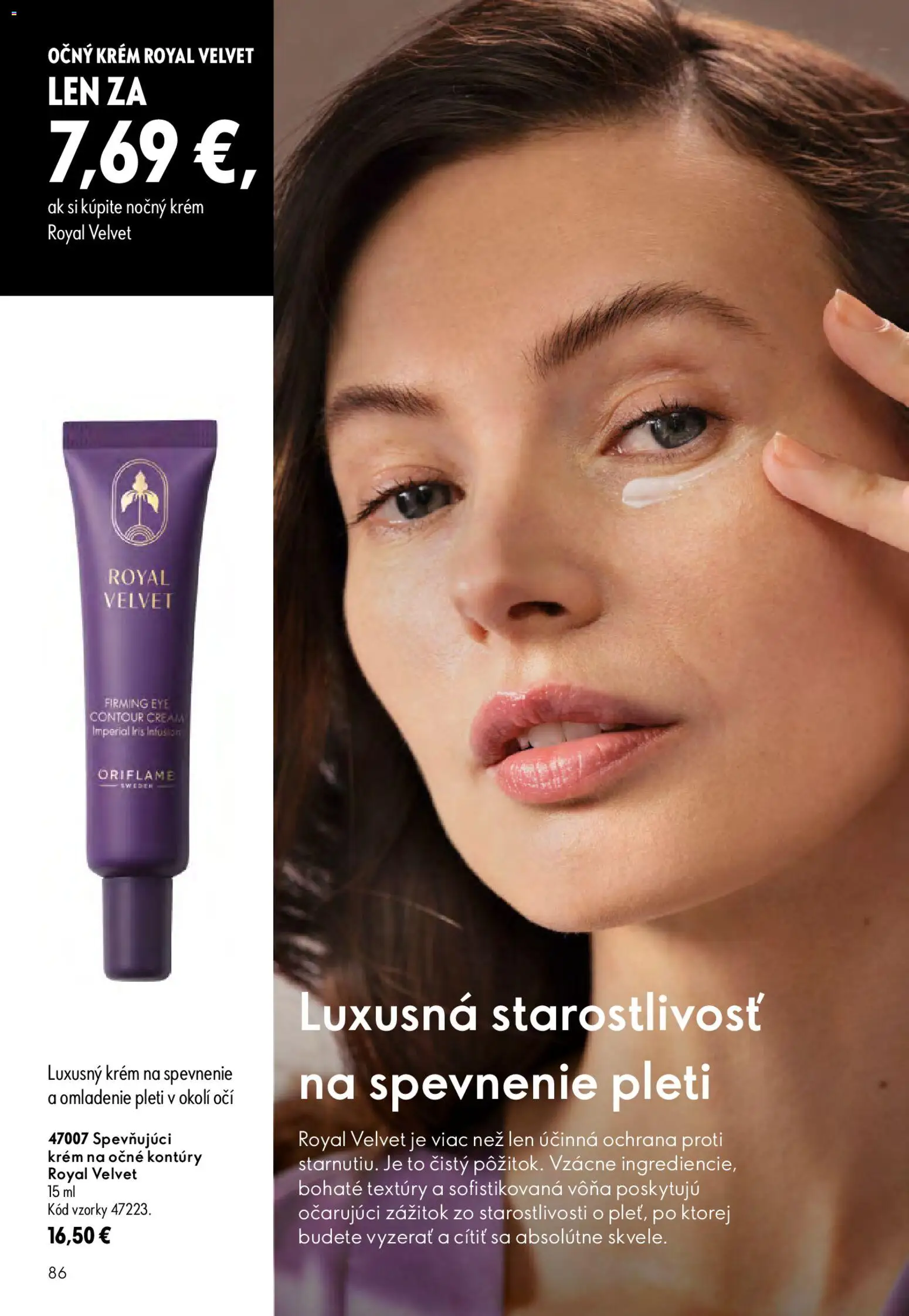 Nové Oriflame akcie – leták je platný od 19.08.2026 | Strana: 86 | Produkty: Krém
