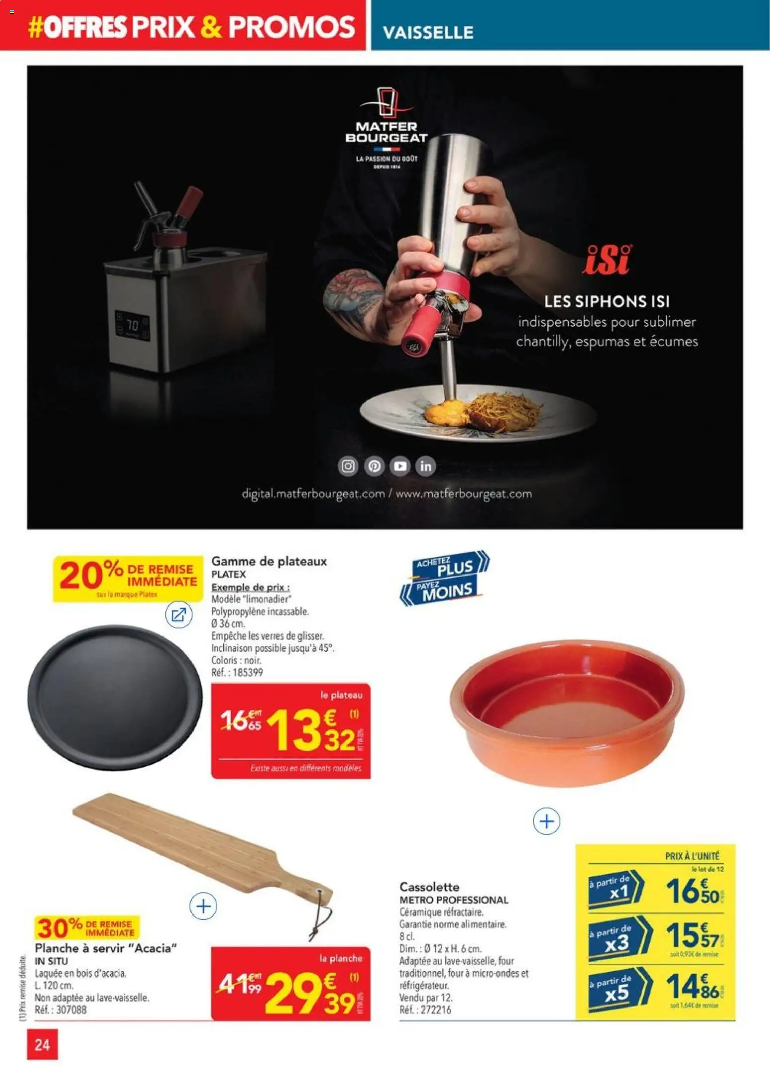 {H1} | Page: 24 | Produits: Four, Plateau
