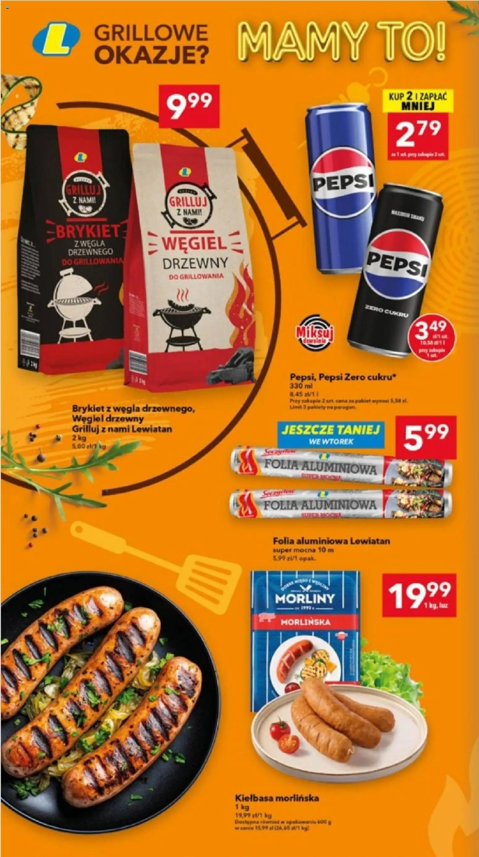 Lewiatan gazetka - Lublin od 02.06.2026 | Strona: 8 | Produkty: Kiełbasa, Pepsi