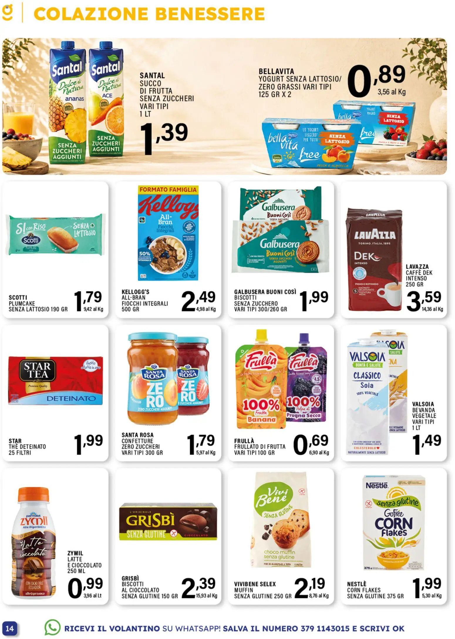 Volantino GECOP del 07/09/2026 | Pagina: 14 | Prodotti: Yogurt, Caffè, Cacao, Senza lattosio