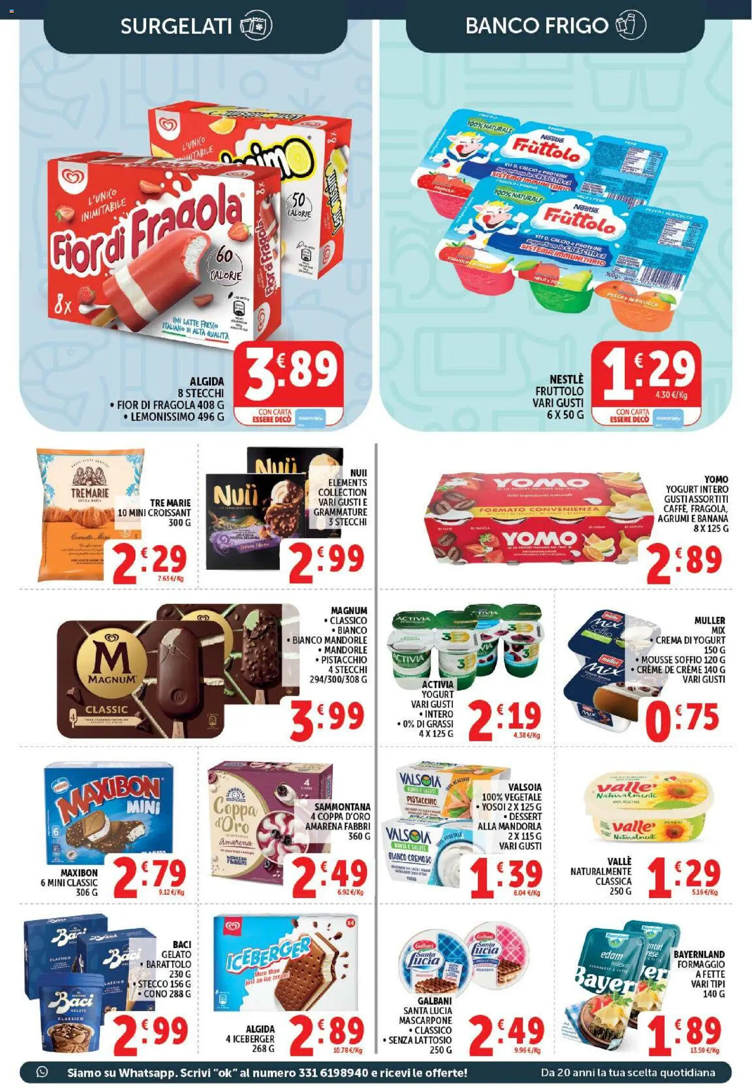 Volantino Decò del 21/07/2026 | Pagina: 11 | Prodotti: Crema, Yogurt, Formaggio, Croissant