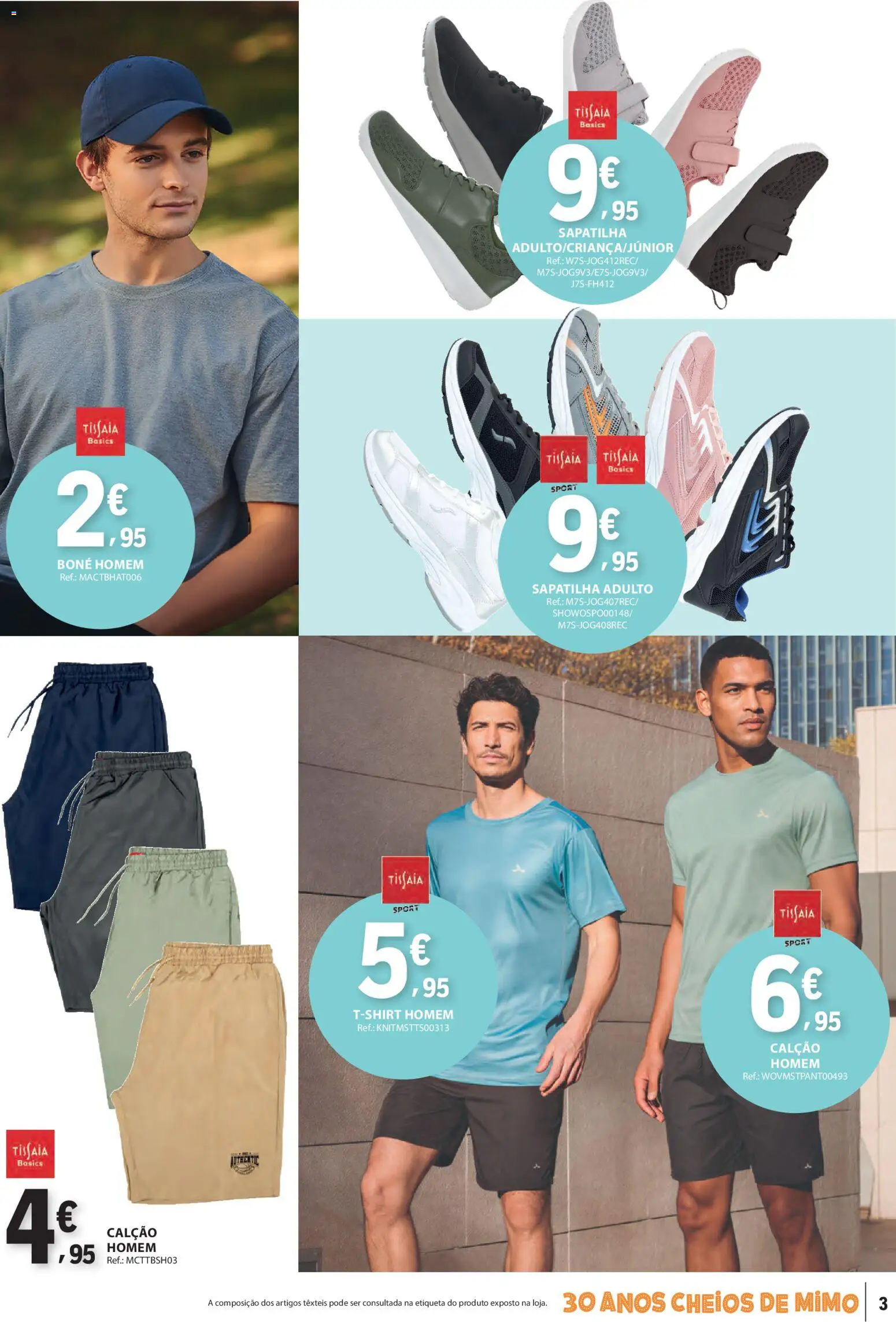E.Leclerc folheto Não Alimentar │ válido de 09.04.2026 | Página: 3 | Produtos: Boné, Calção