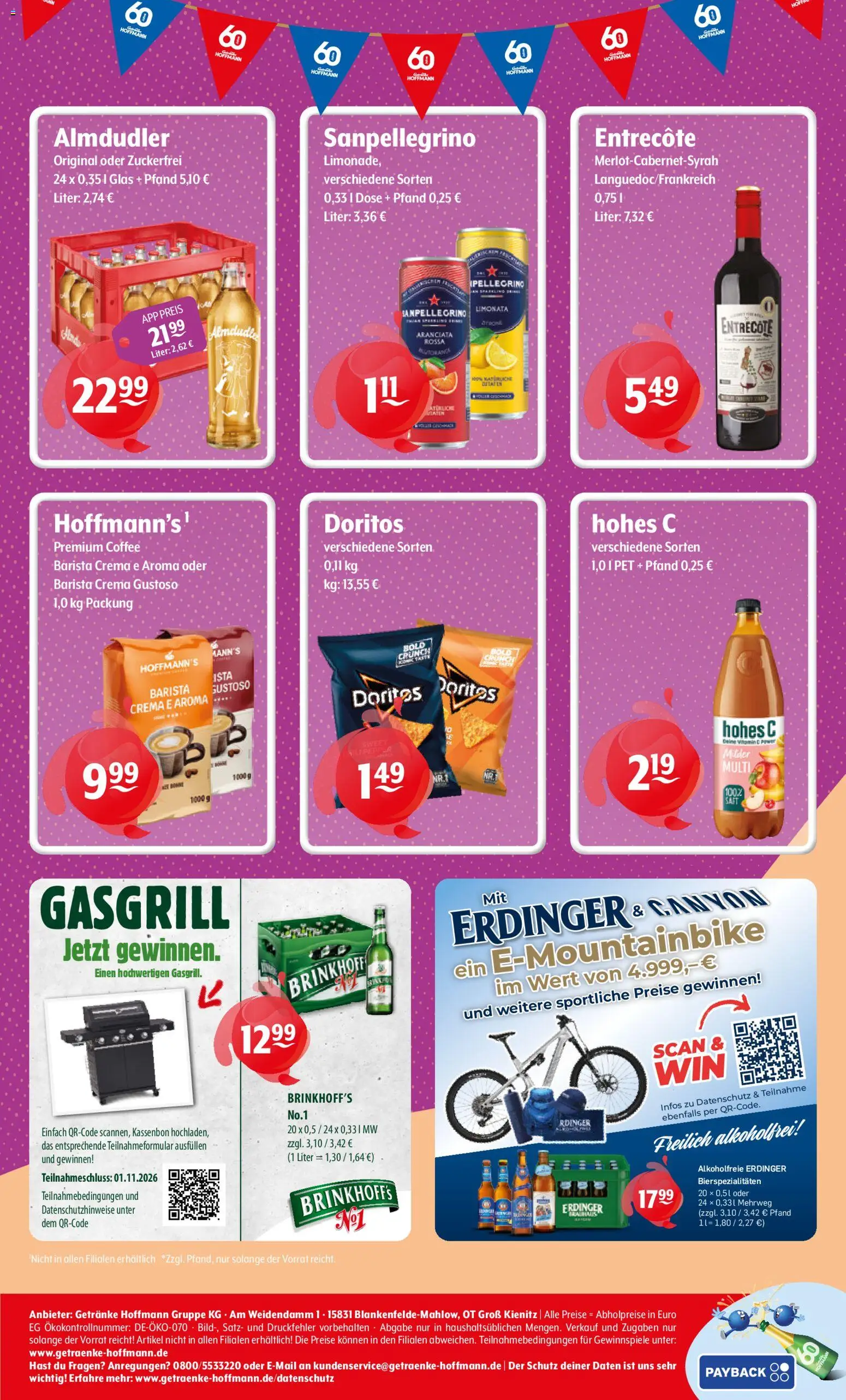 Trink und Spare Prospekt – gültig ab 19.10.2026 | Seite: 8 | Produkte: Erdinger, Entrecote, Hohes c