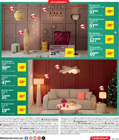 Conforama - Prévisualisation de Conforama catalogue valide à partir de 27/10/2026 | Page: 33 | Produits: Plafonnier, Fleurs, Abat jour, Suspension