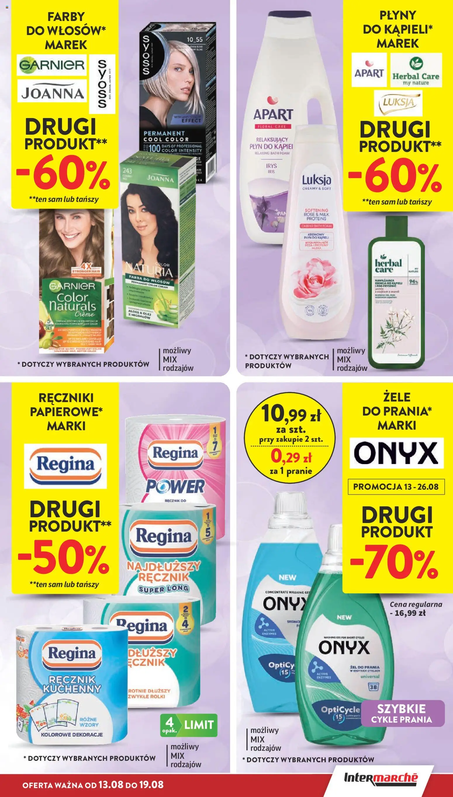 Intermarche gazetka od 13.08.2026 | Strona: 37 | Produkty: Farba do włosów, Rolki, Aloes, Płyn do kąpieli