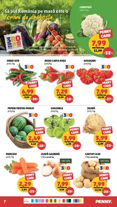 Ofertele PENNY valabile de la 16.09.2026 | Pagină: 7 | Produse: Masă, Ardei, Cartofi, Legume