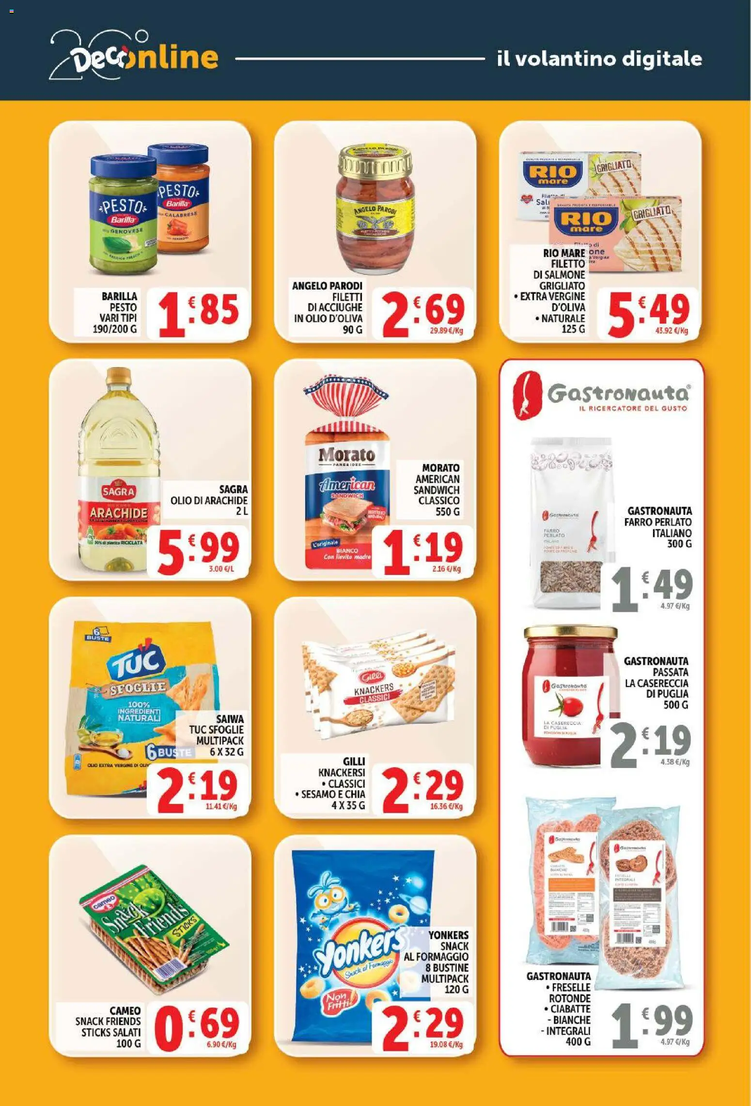 Volantino Decò del 21/07/2026 | Pagina: 29 | Prodotti: Ciabatte, Olio, Acciughe, Olio extra vergine