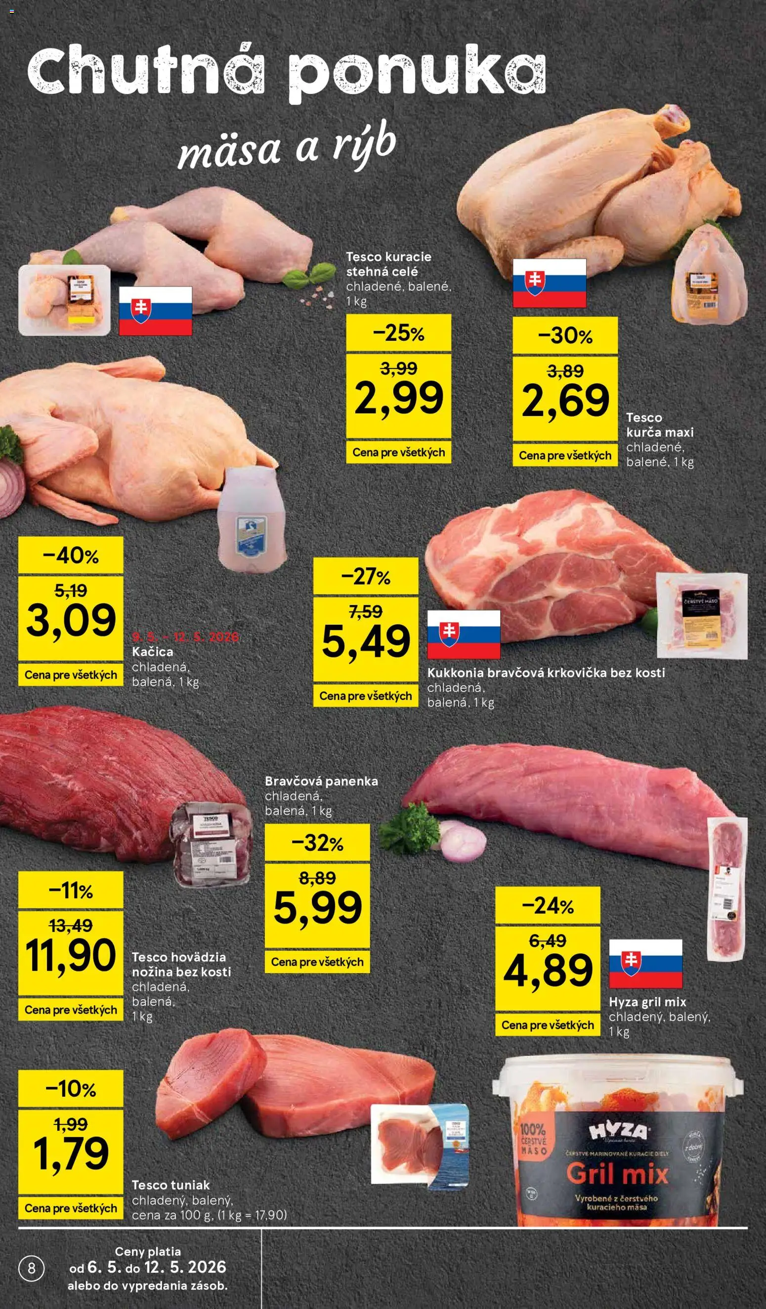 Nové Tesco akcie – leták je platný od 06.05.2026 | Strana: 8
