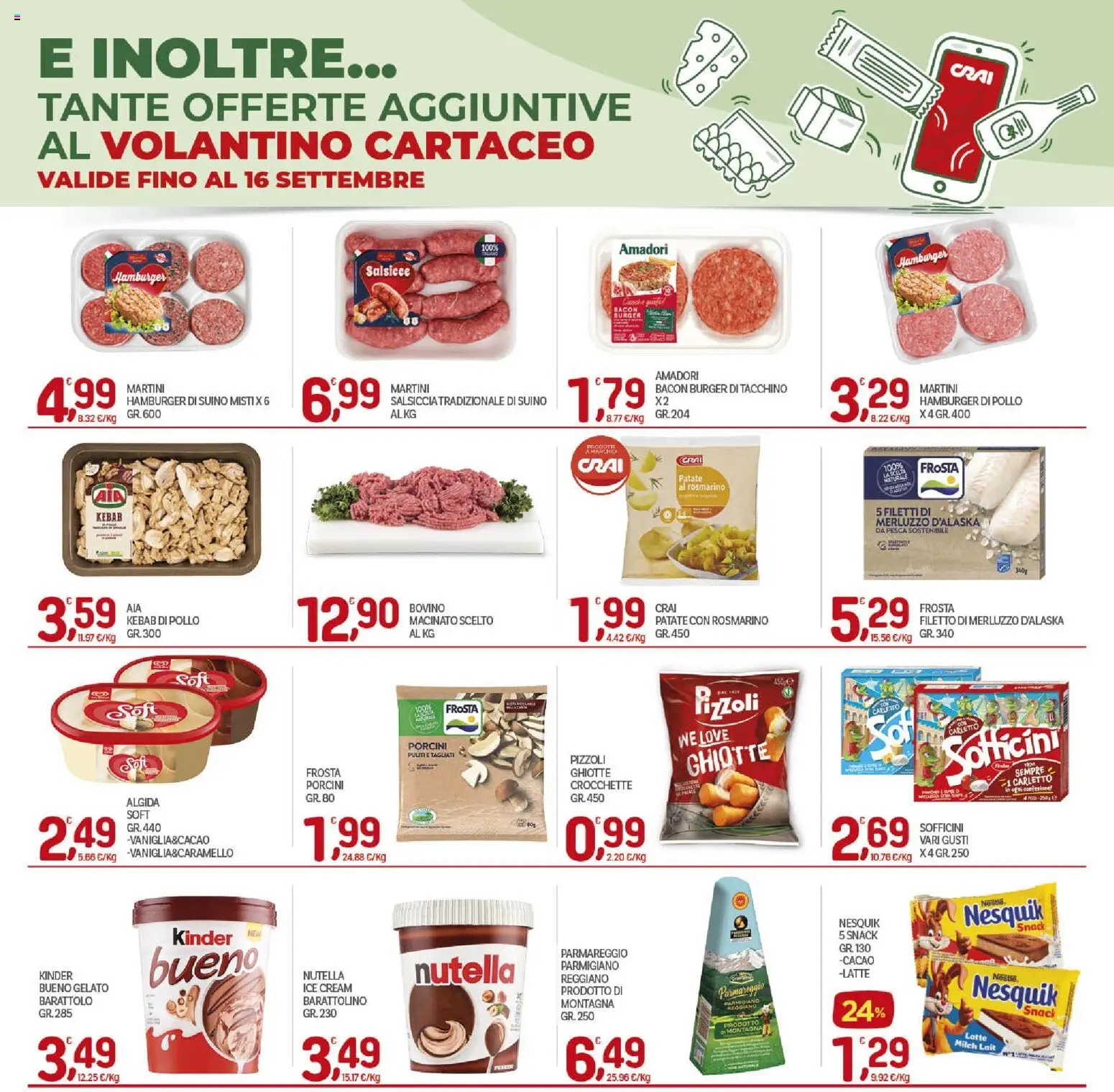 Volantino CRAI del 03/09/2026 | Pagina: 19 | Prodotti: Rosmarino, Martini, Cacao, Macinato
