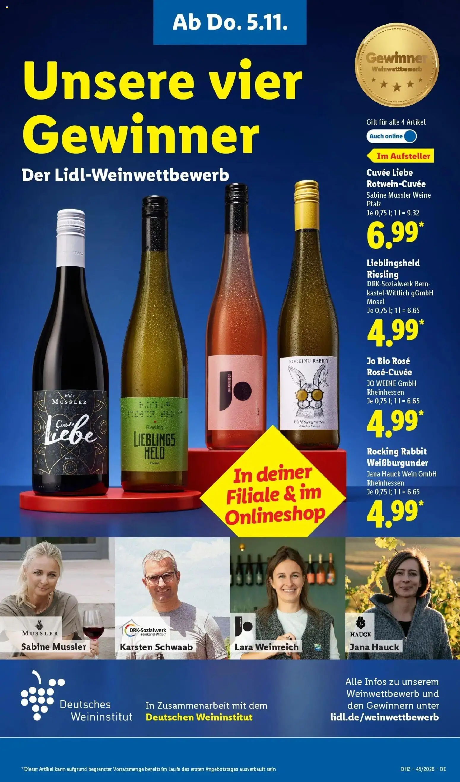 Lidl Prospekt Mühlacker (ab 02.11.2026) zum Blättern » Angebote | Seite: 65 | Produkte: Wein