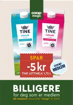 Forhåndsvisning av Coop Mega kundeavis gyldig fra 18.05.2026 | Side: 25 | Produkter: Lettmelk