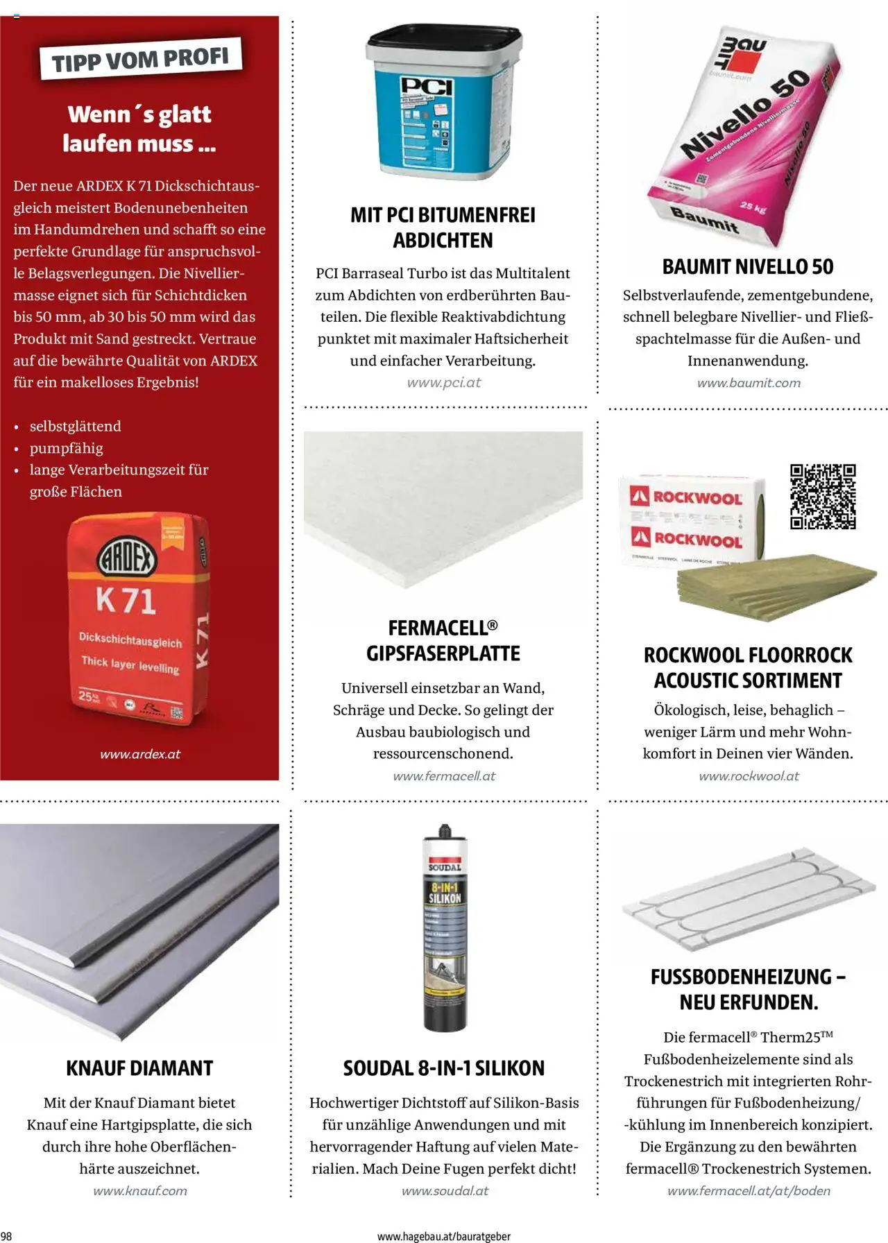 Hagebau Katalog Baurategeber gültig ab 07.04.2025 | Seite: 98