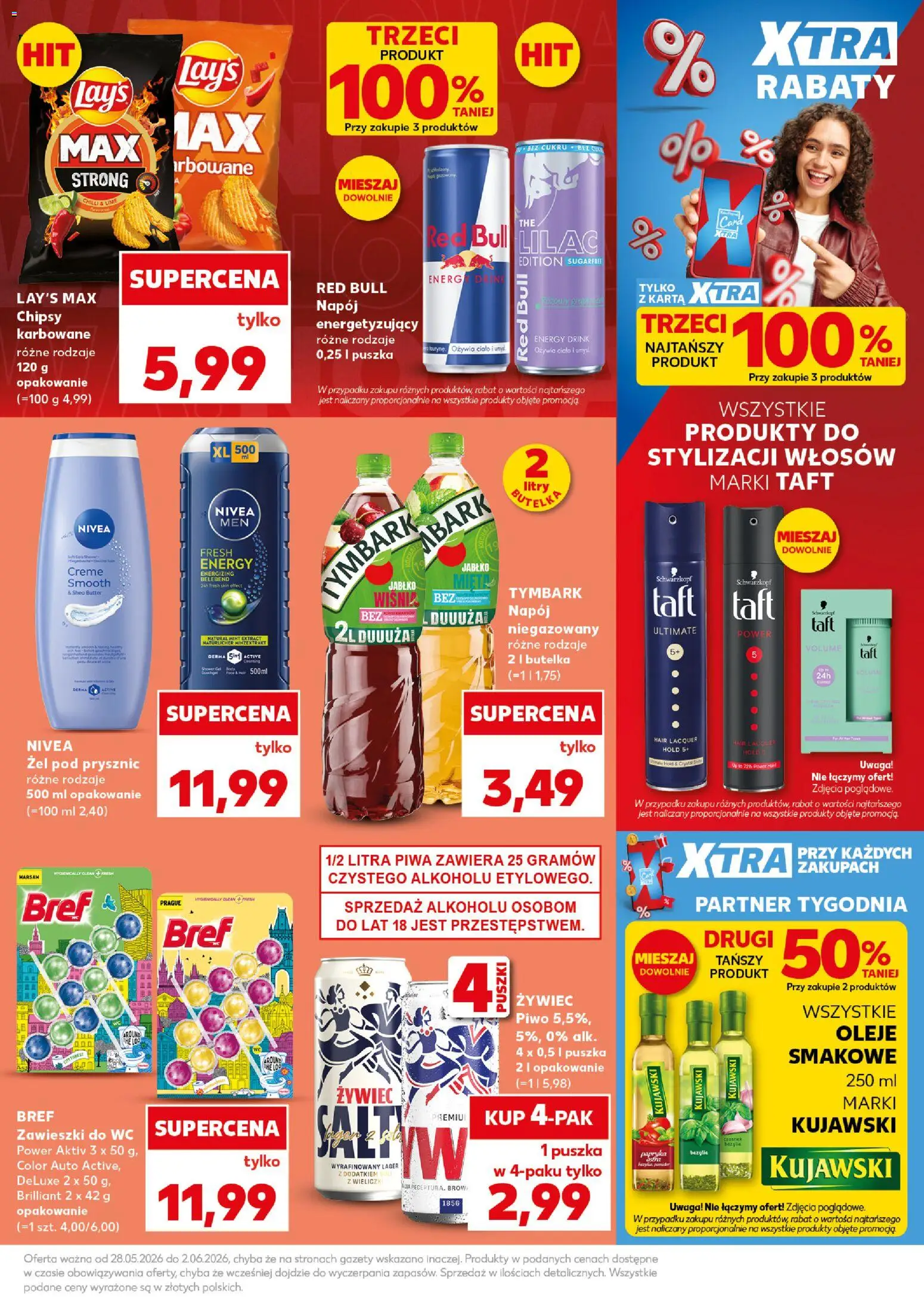 Kaufland Polsko leták - Mocny start od 01.06.2026 | Strana: 11 | Produkty: Oleje, Nivea, Deluxe, Wc