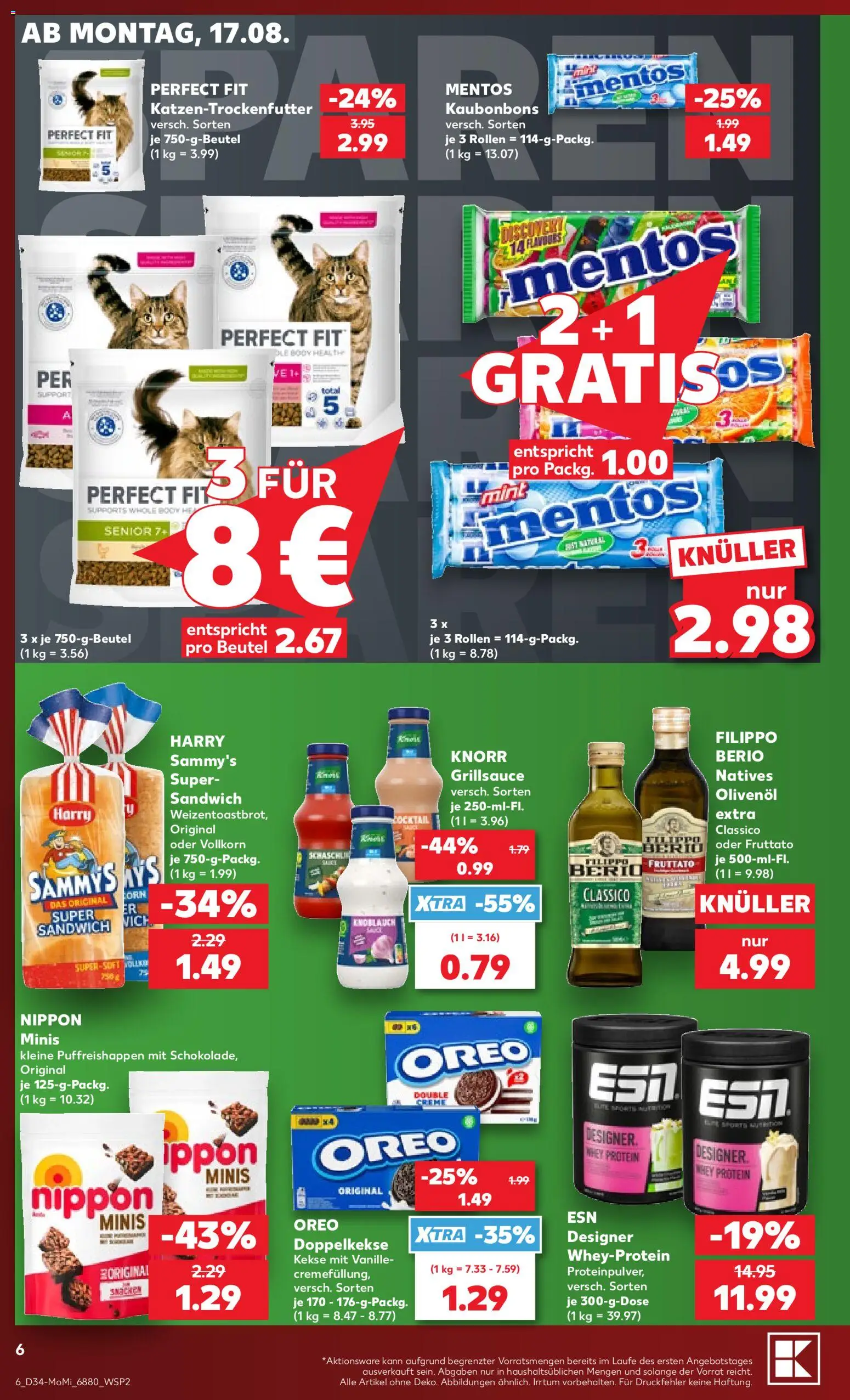 Kaufland Prospekt Völklingen – gültig ab 17.08.2026 | Seite: 6 | Produkte: Knorr, Creme, Knoblauch, Kekse
