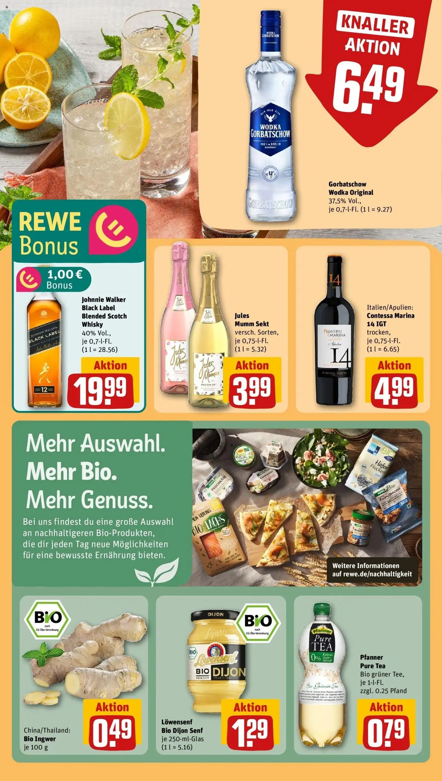 Rewe Prospekt Memmingen	 – gültig ab 12.04.2026 | Seite: 13 | Produkte: Whisky, Mumm sekt, Vodka, Frischkase