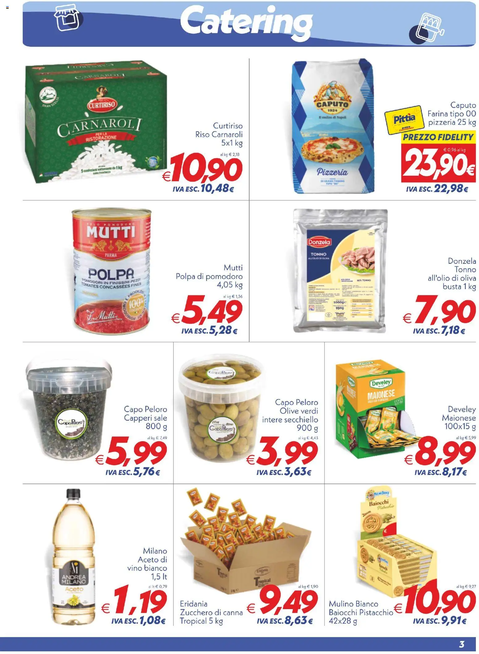 Volantino SuperConveniente del 01/09/2026 | Pagina: 3 | Prodotti: Riso Carnaroli, Olive, Vino, Farina