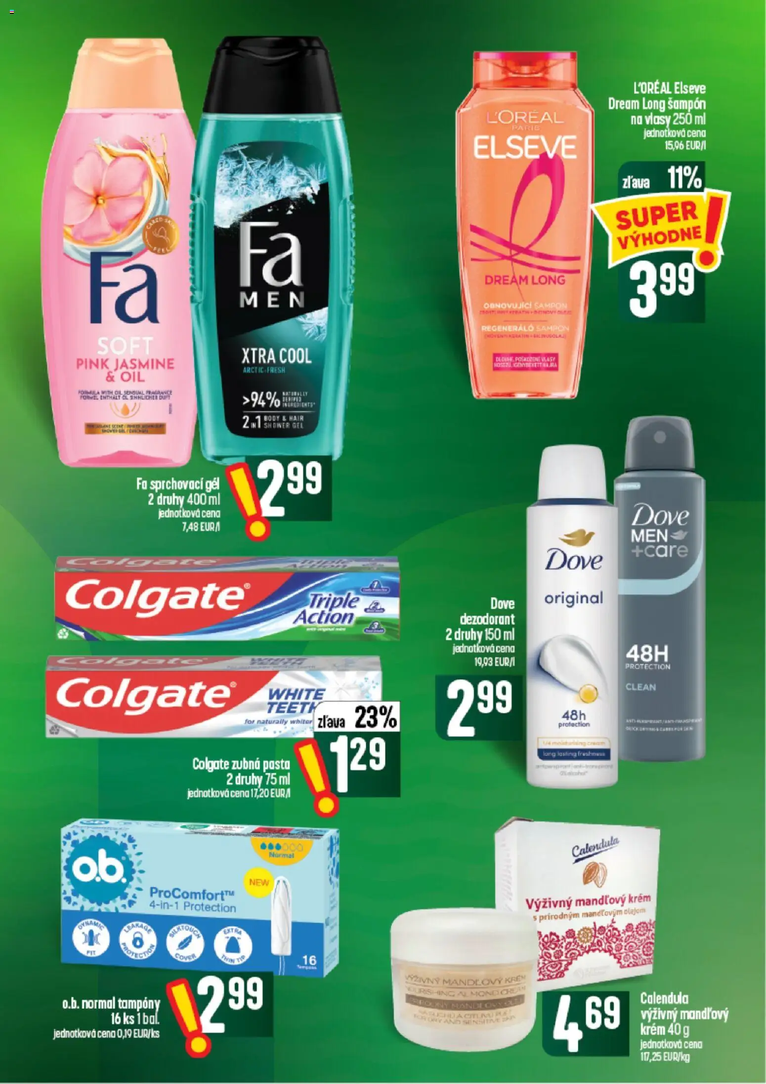 Nové COOP Jednota akcie – leták je platný od 24.09.2026 | Strana: 55 | Produkty: Šampón, Dezodorant, Zubná pasta, Krém