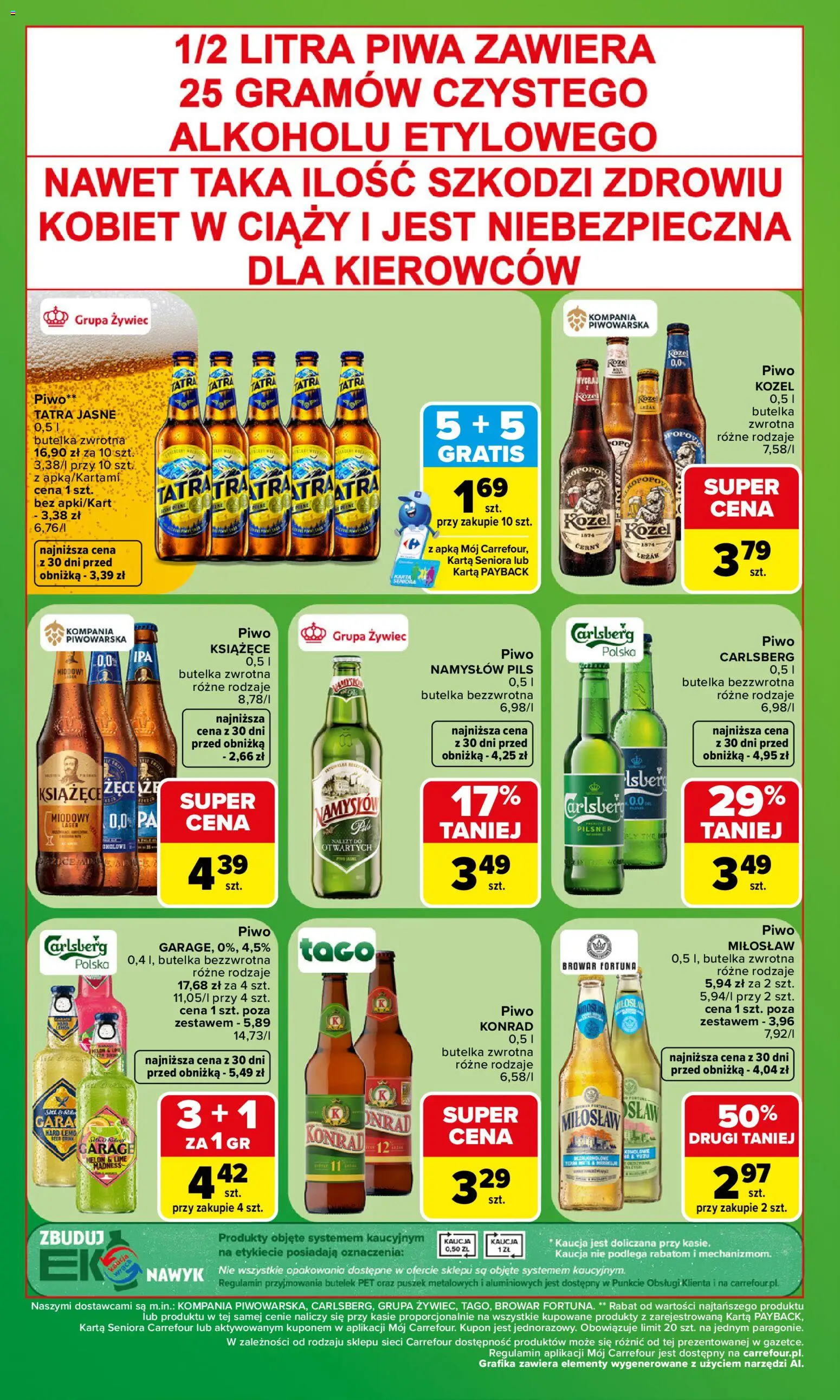 Carrefour gazetka - Zakupowa taktyka kibica od 06.07.2026 | Strona: 4 | Produkty: Karta, Melon, Piwo