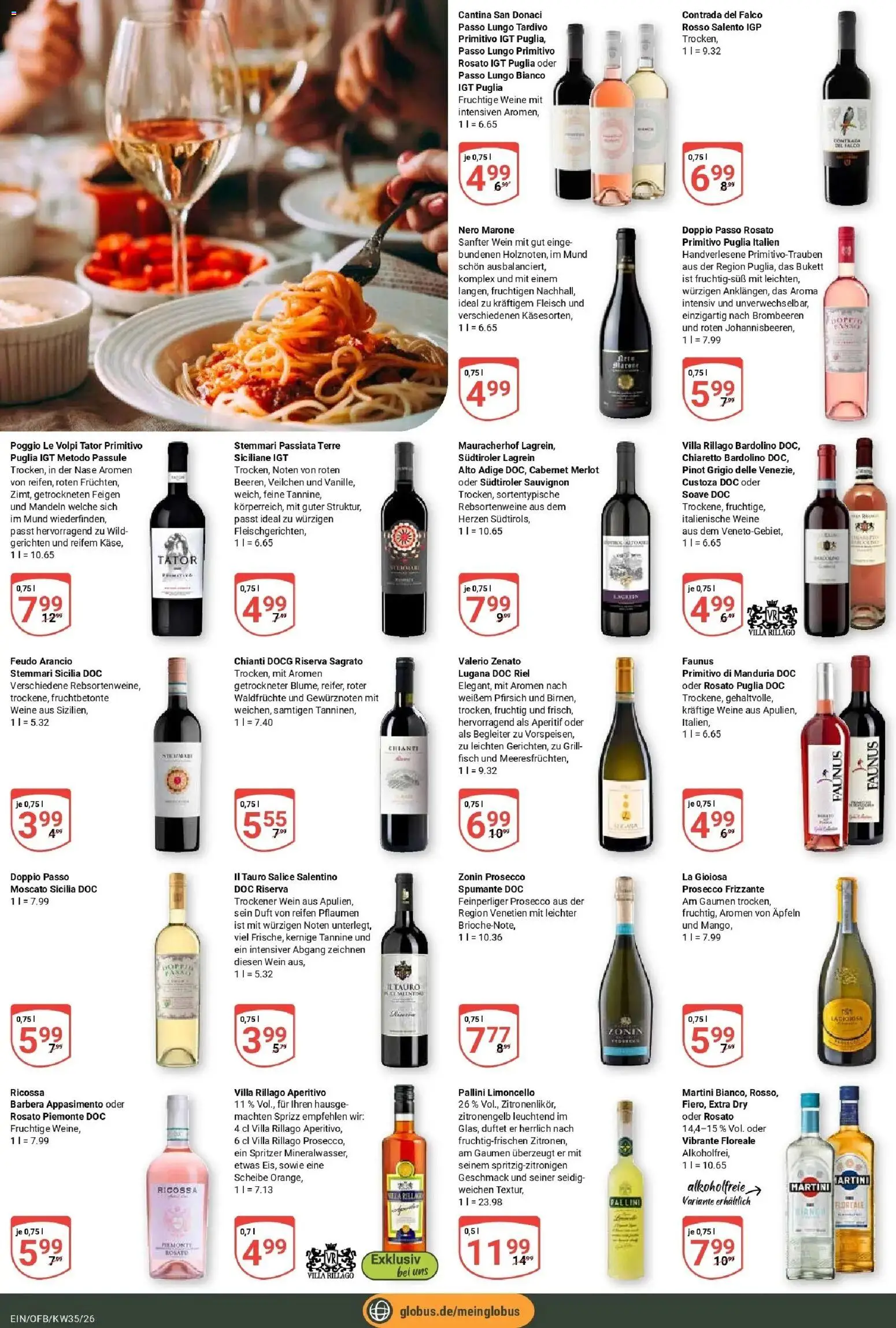Globus Prospekt Homburg-Einöd (ab 24.08.2026) » Angebote online | Seite: 20 | Produkte: Grill, Doppio Passo, Pfirsich, Limoncello