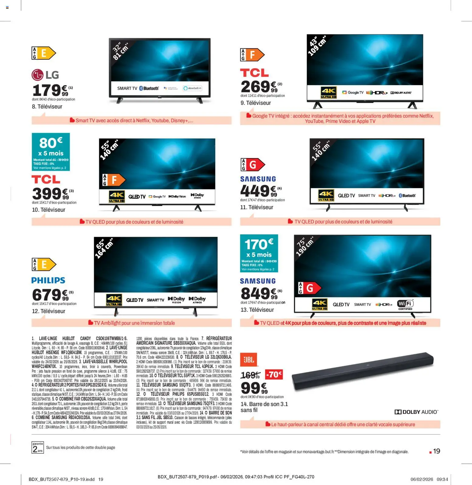 {H1} | Page: 19 | Produits: Audio, Réfrigérateur, Porte, Barre de son