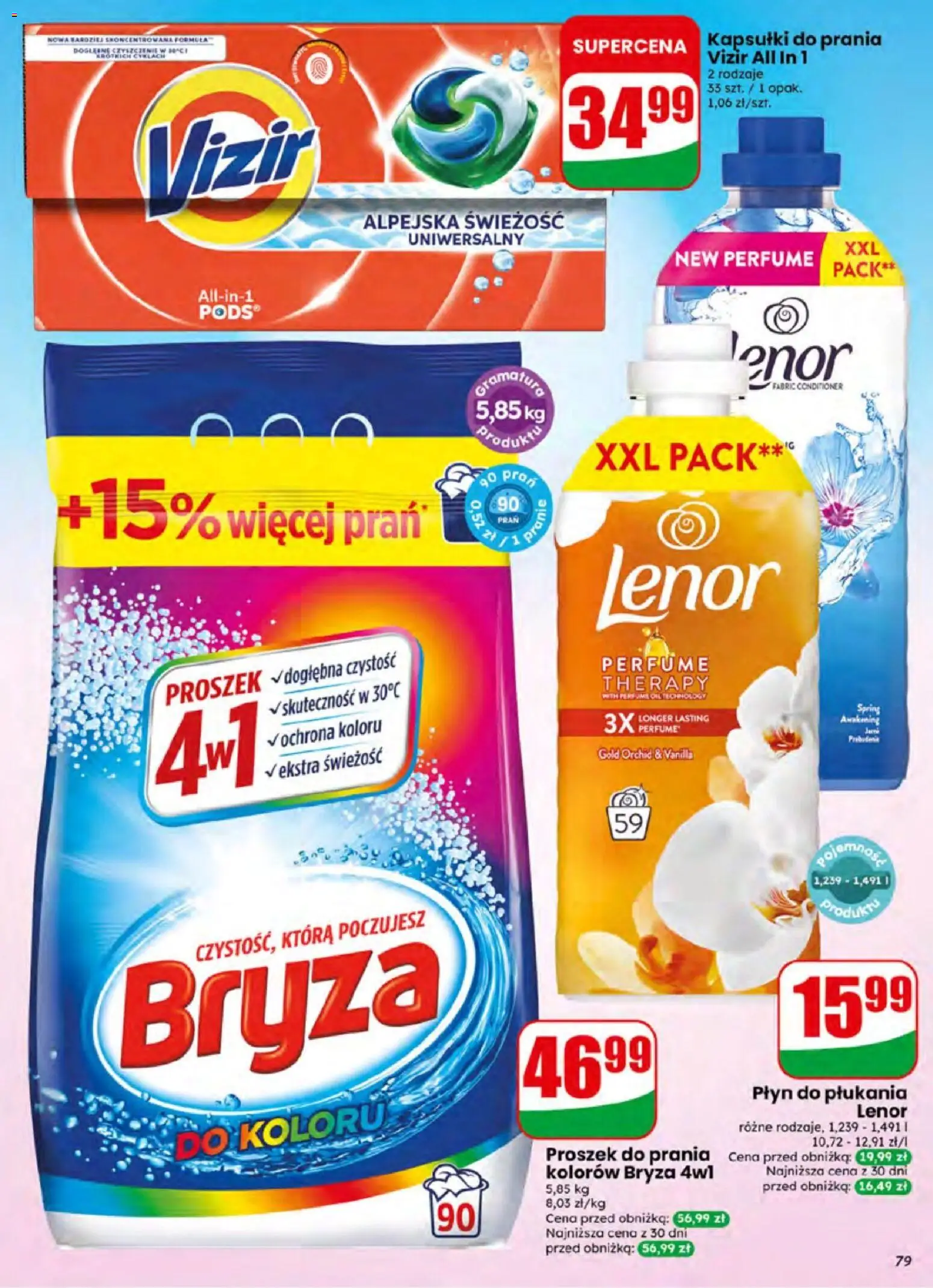 Dino gazetka od 01.07.2026 | Strona: 79 | Produkty: Kapsułki do prania, Płyn do płukania Lenor, Proszek do prania