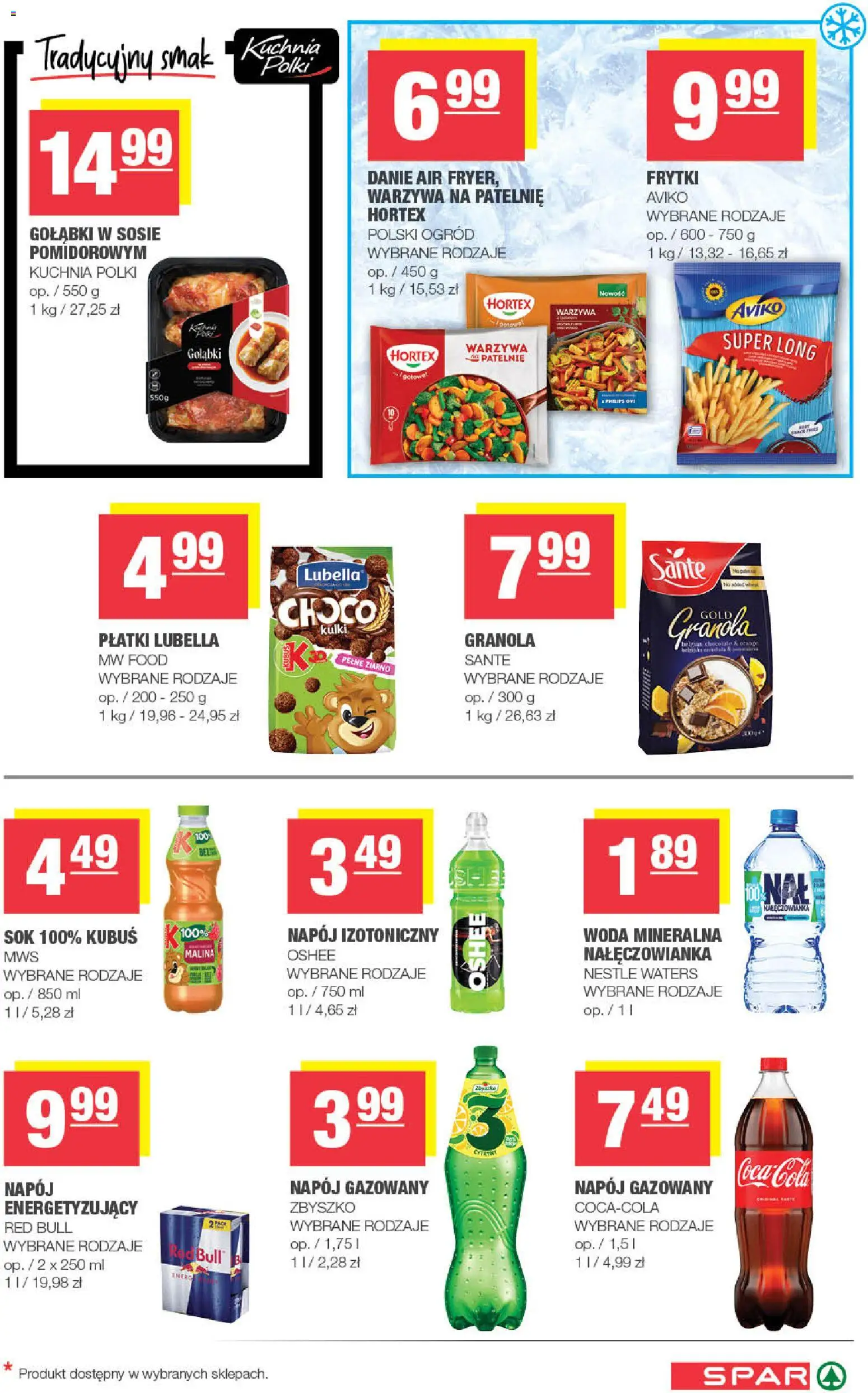 Spar gazetka od 07.10.2026 | Strona: 5 | Produkty: Woda mineralna, Coca cola, Patelnie, Sok