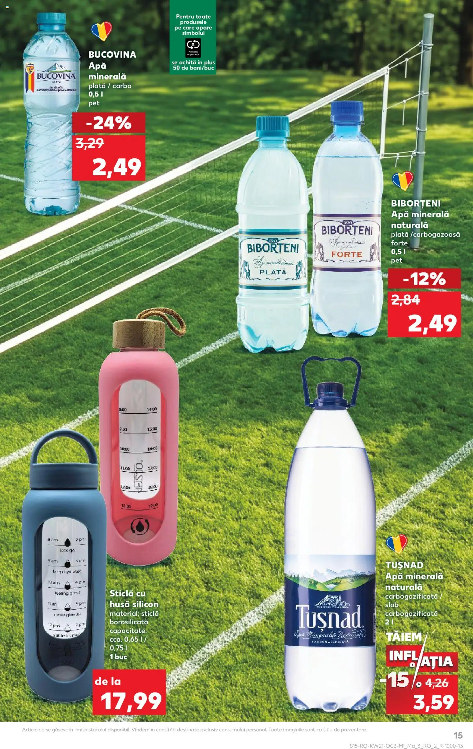 Noul catalog Kaufland – valabil de la 20.05.2026 | Pagină: 15 | Produse: Yazı tahtası kalemi, Apă