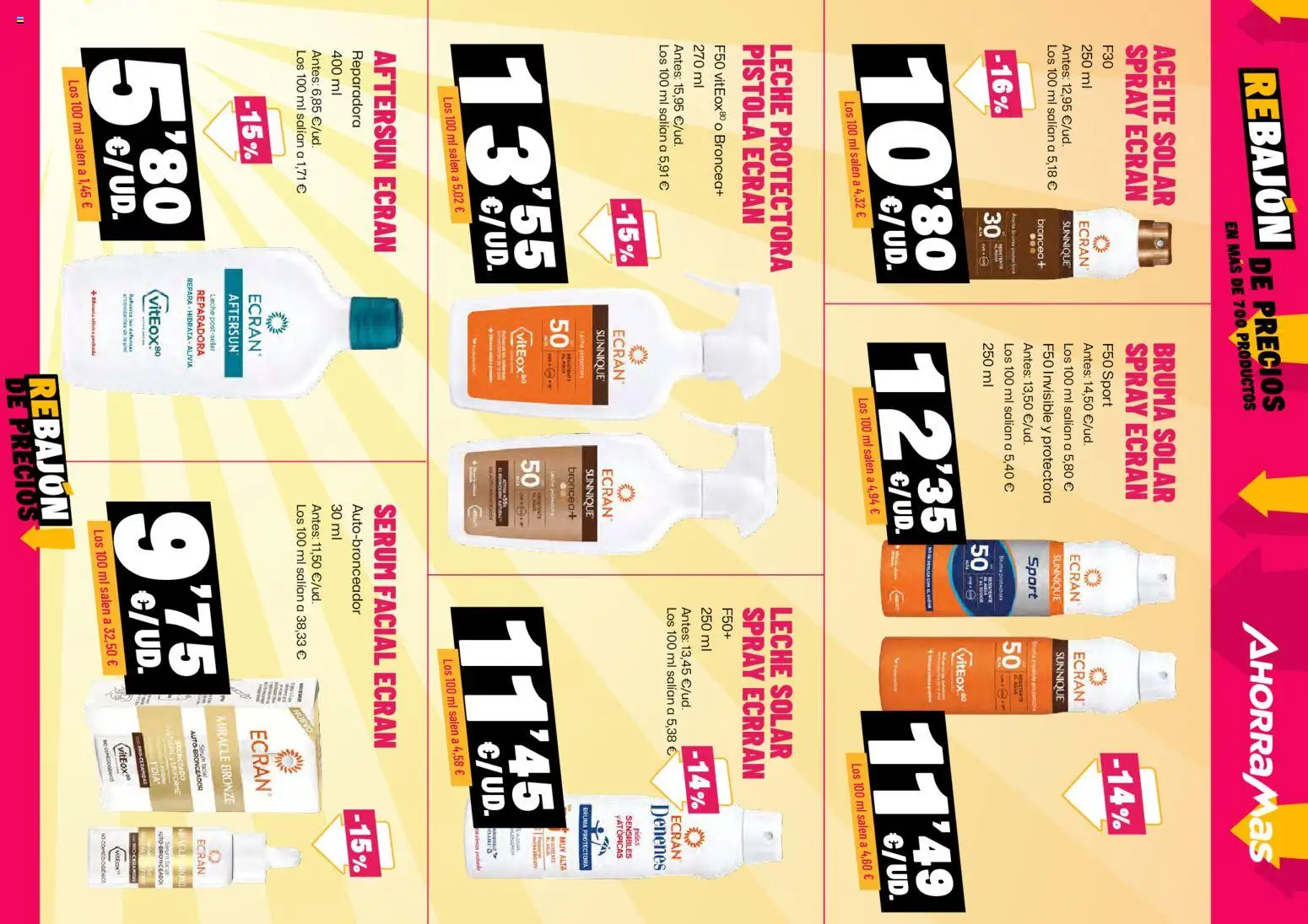 AhorraMas folleto │ válido desde el 09/07/2026 | Página: 19 | Productos: Sérum, Leche, Aceite