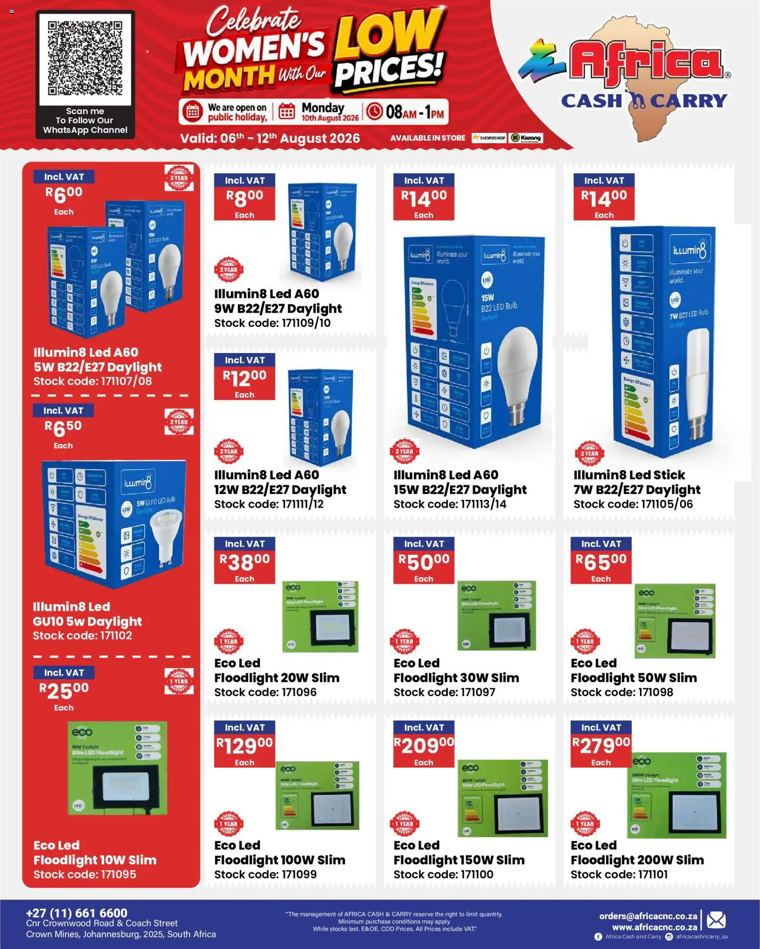 New Africa Cash & Carry catalogue – valid from 06/08/2026 | Page: 40 | Products: Stock