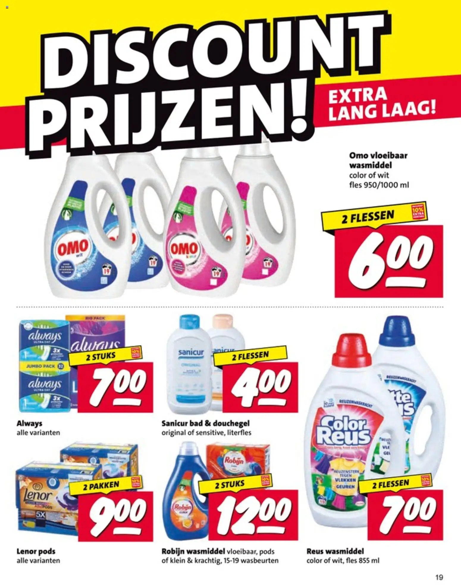 {H1} | Pagina: 19 | Producten: Wasmiddel, Robijn, Geuren, Douchegel
