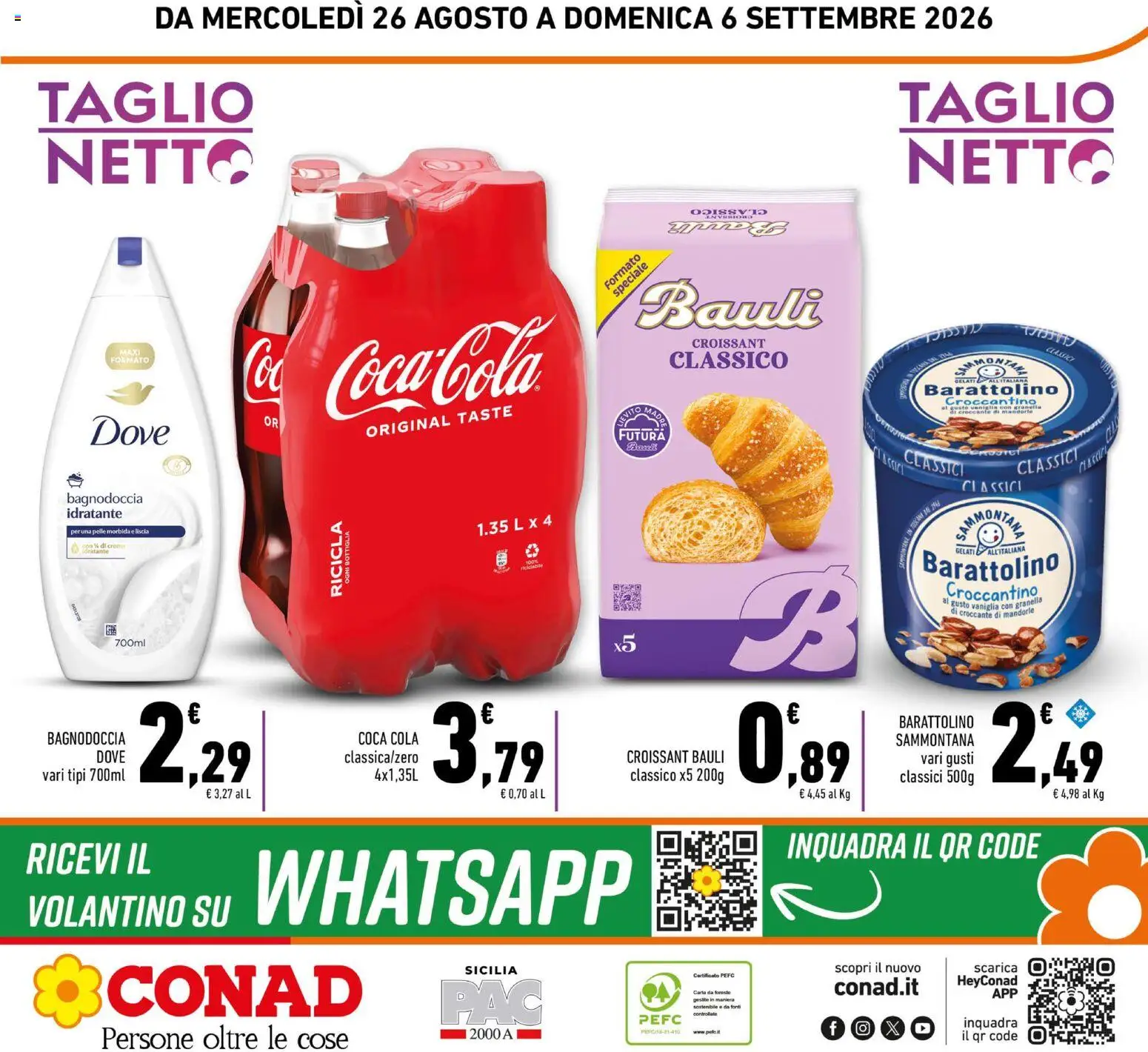 Volantino Conad del 26/08/2026 | Pagina: 24 | Prodotti: Vaniglia, Crema, Taglio, Croissant