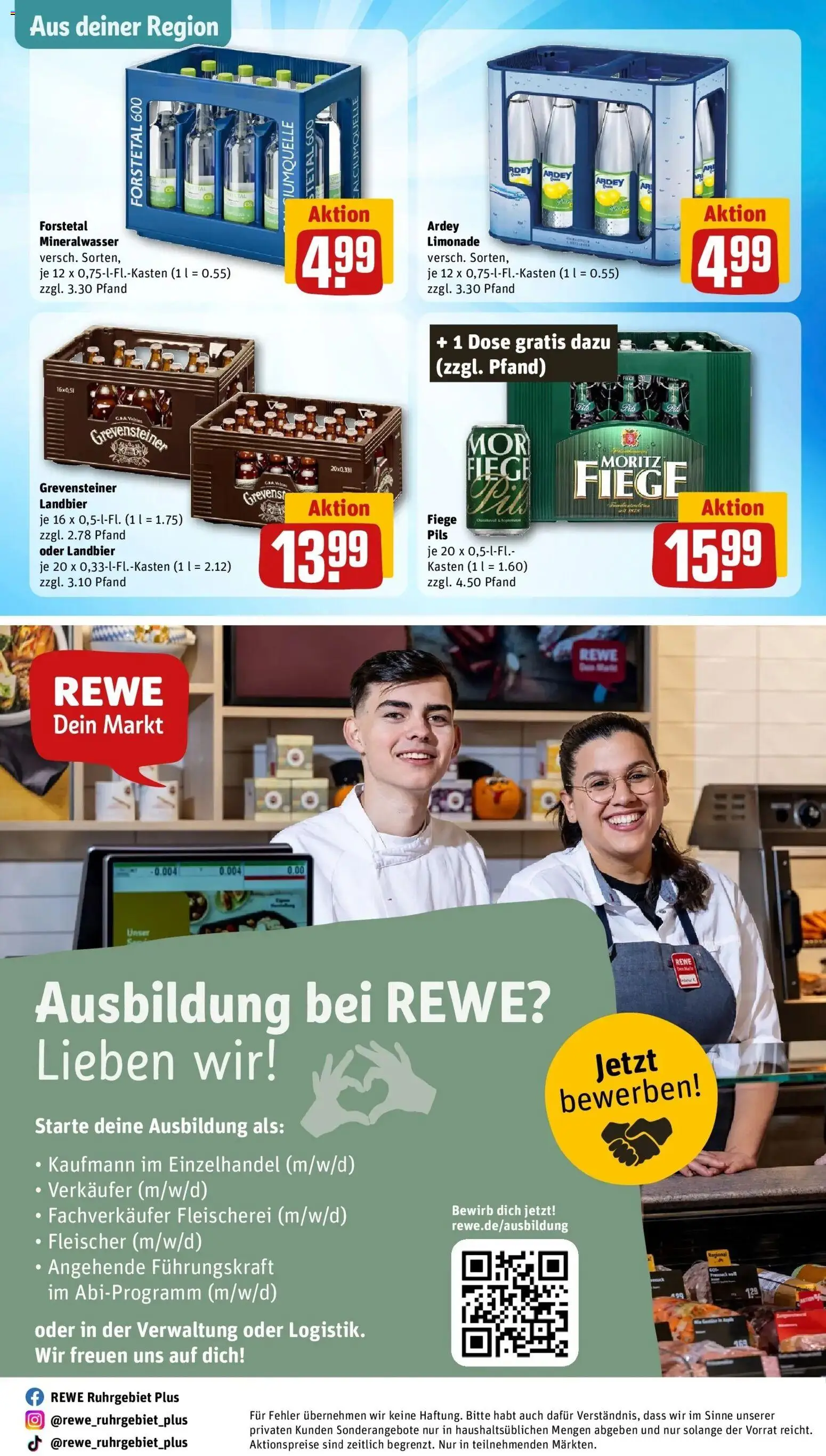 Rewe Prospekt Hagen – gültig ab 10.05.2026 | Seite: 30 | Produkte: Pils, Limonade, Mineralwasser