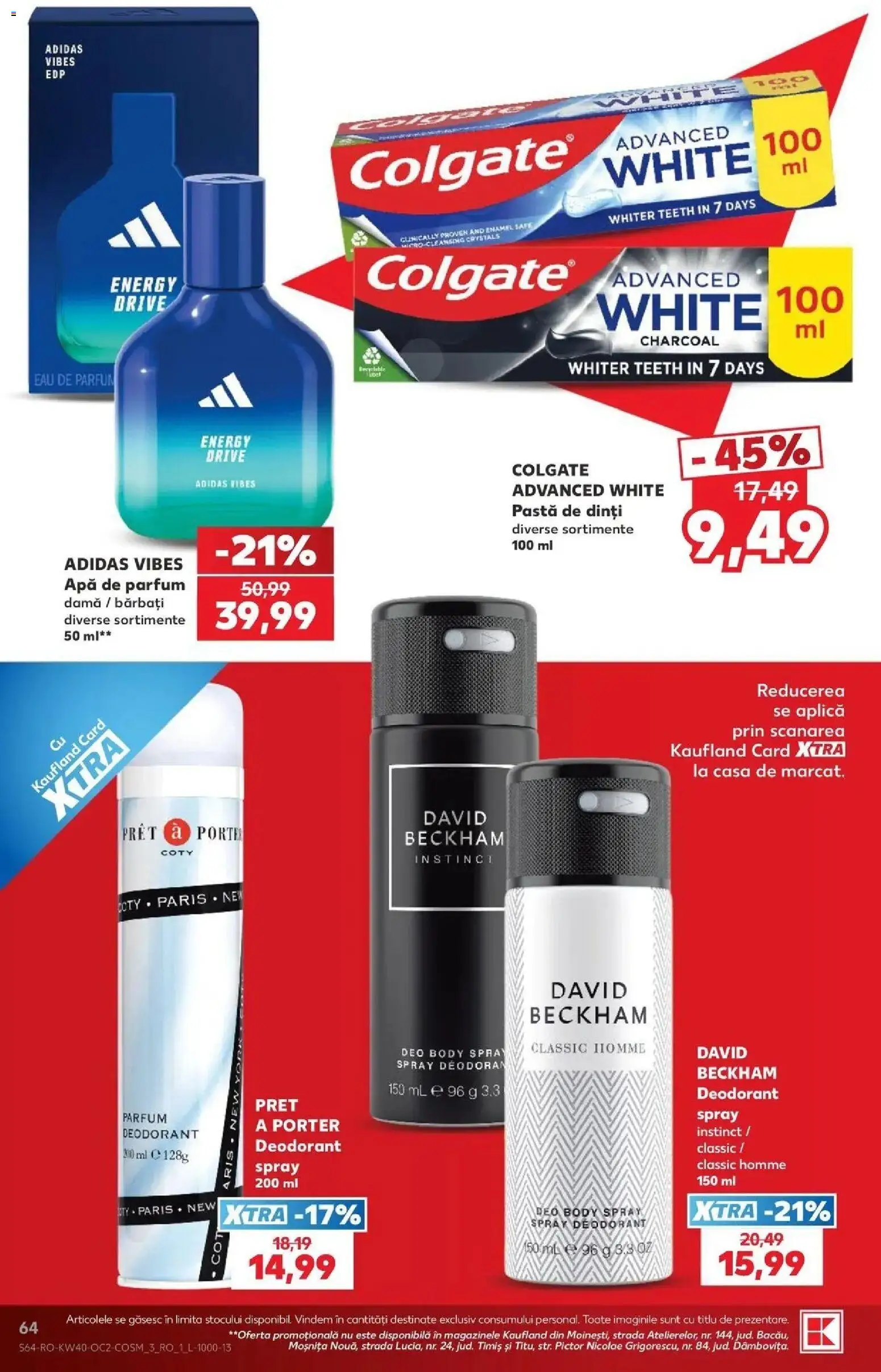 Kaufland Focșani 30.09.2026 - Revista si Oferta | Pagină: 64 | Produse: Apă de parfum, Body, Parfum, Deodorant