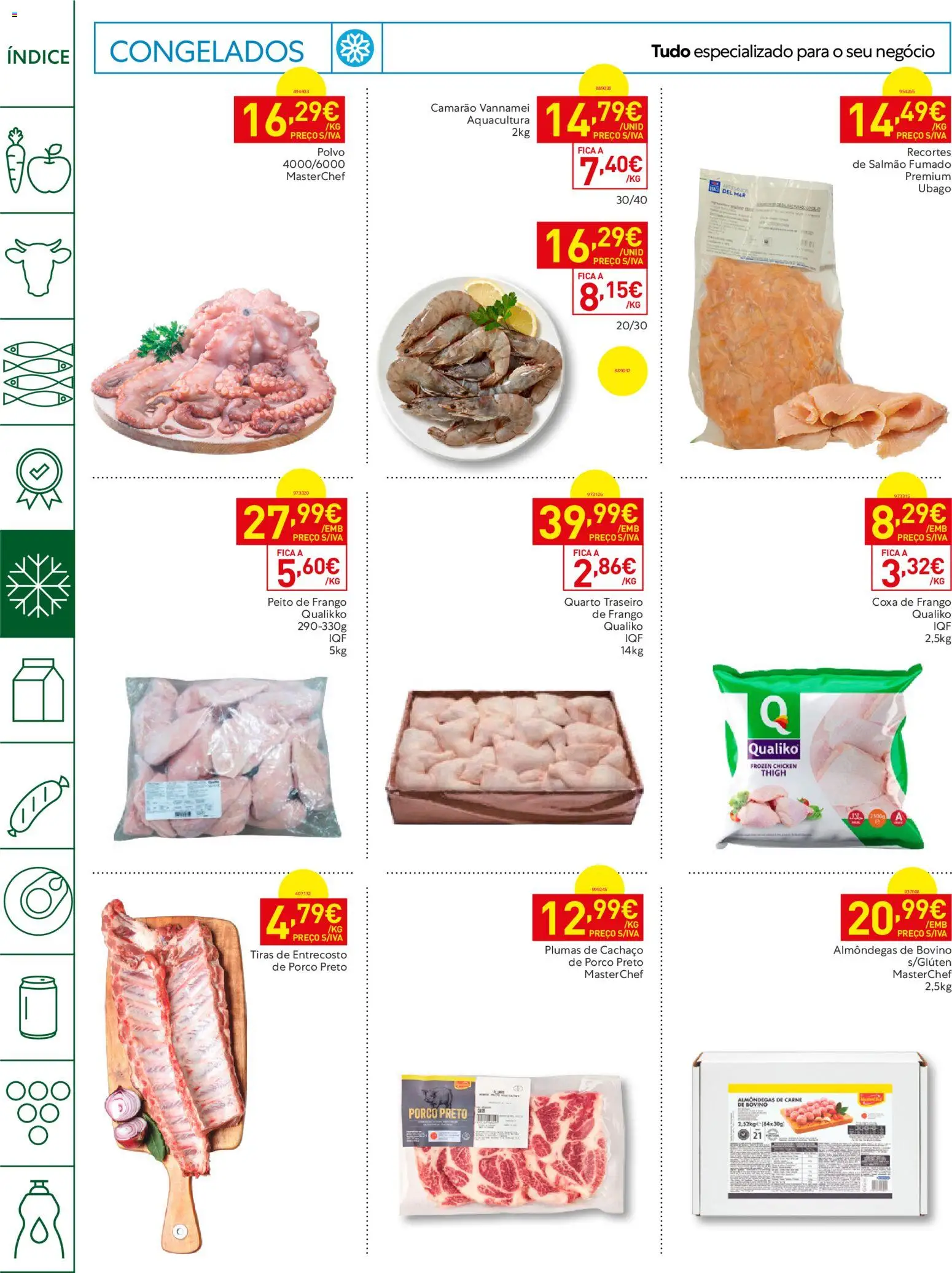 Recheio Horeca Madeira │ válido de 25/08/2026 | Página: 12 | Produtos: Salmão fumado, Peito de frango, Frango, Carne