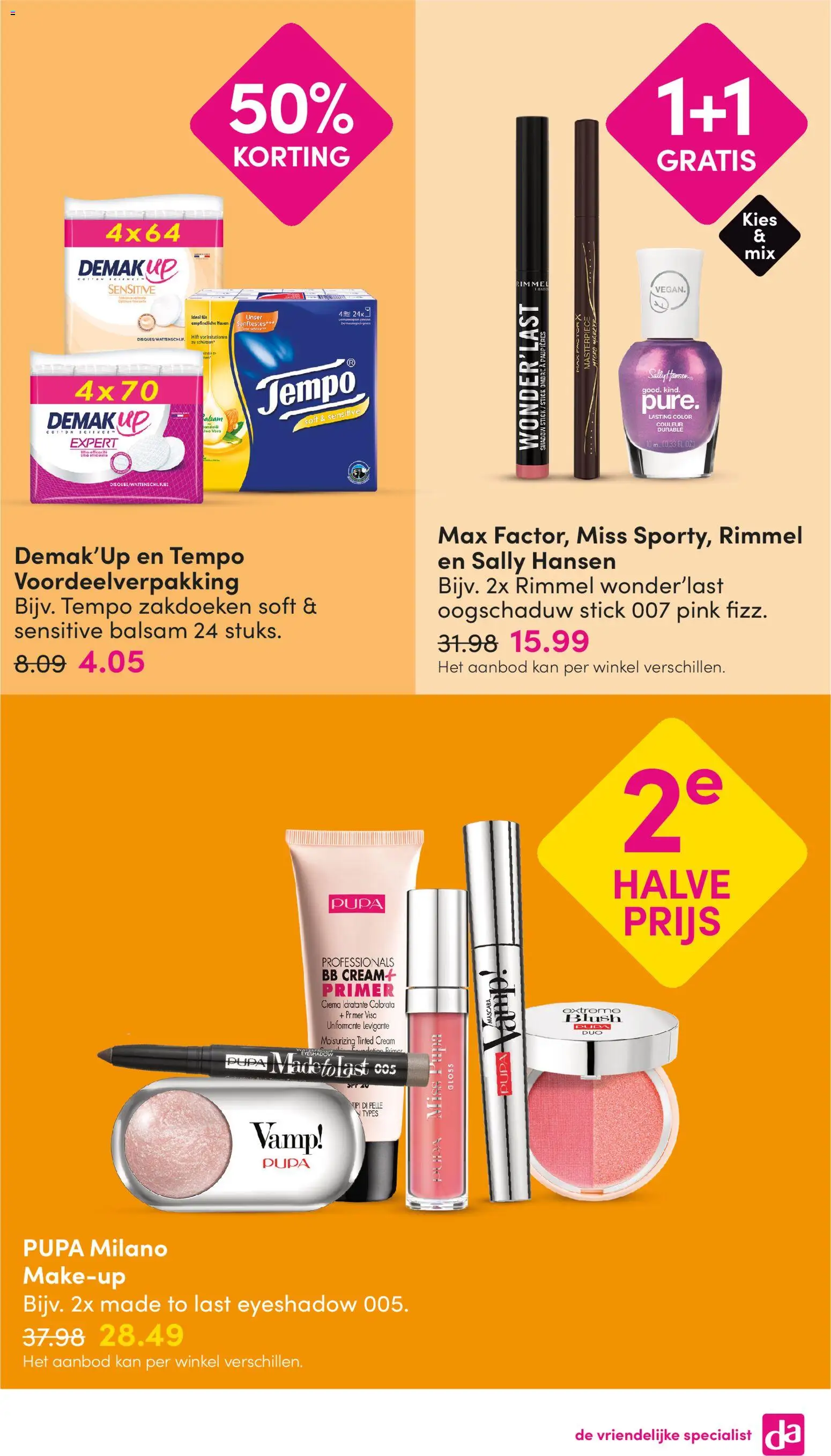 {H1} | Pagina: 23 | Producten: Foundation, Kan, Blush, Oogschaduw