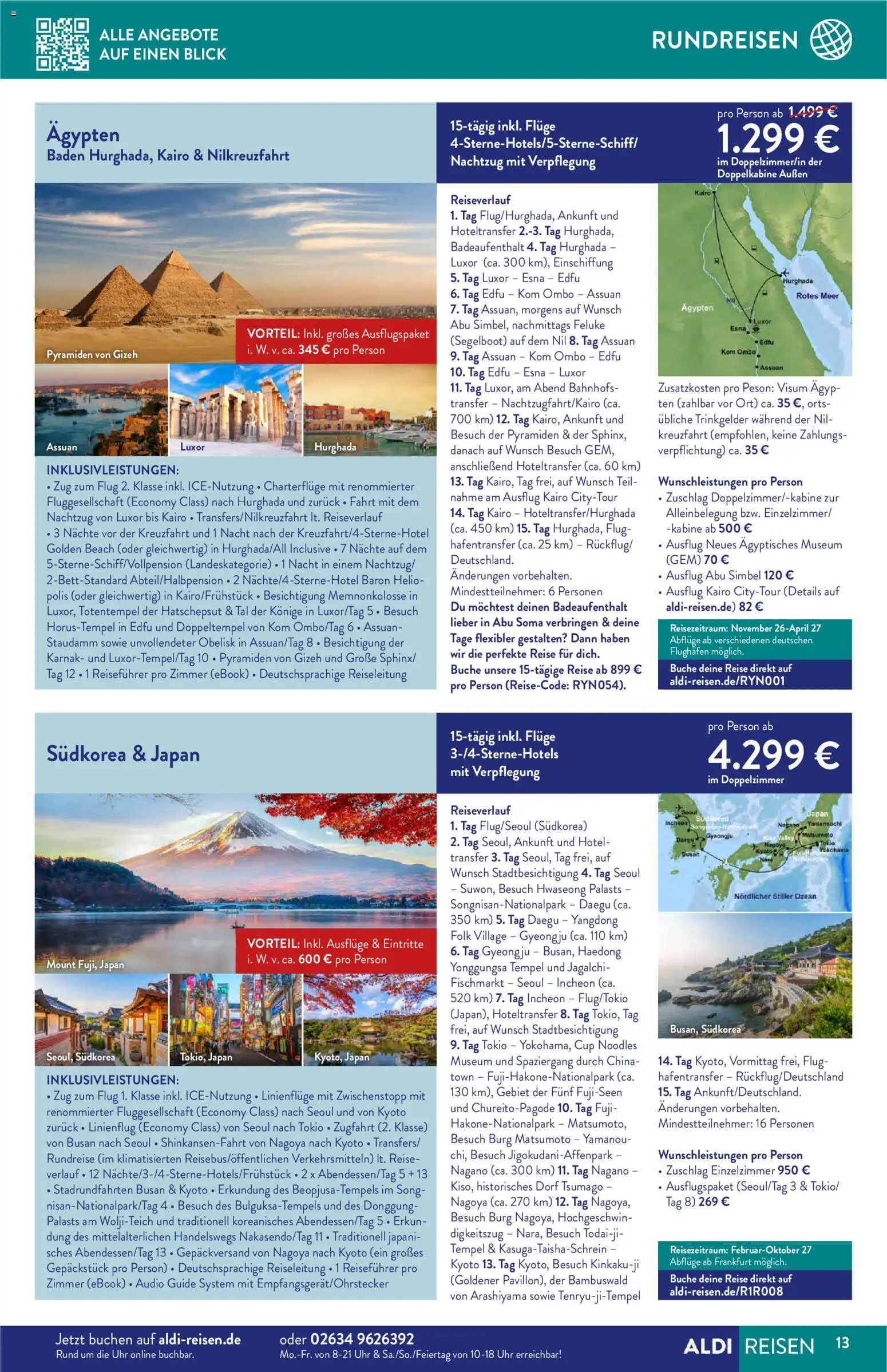 Aldi Reisen  Reisemagazin – gültig ab 01.10.2026 | Seite: 13